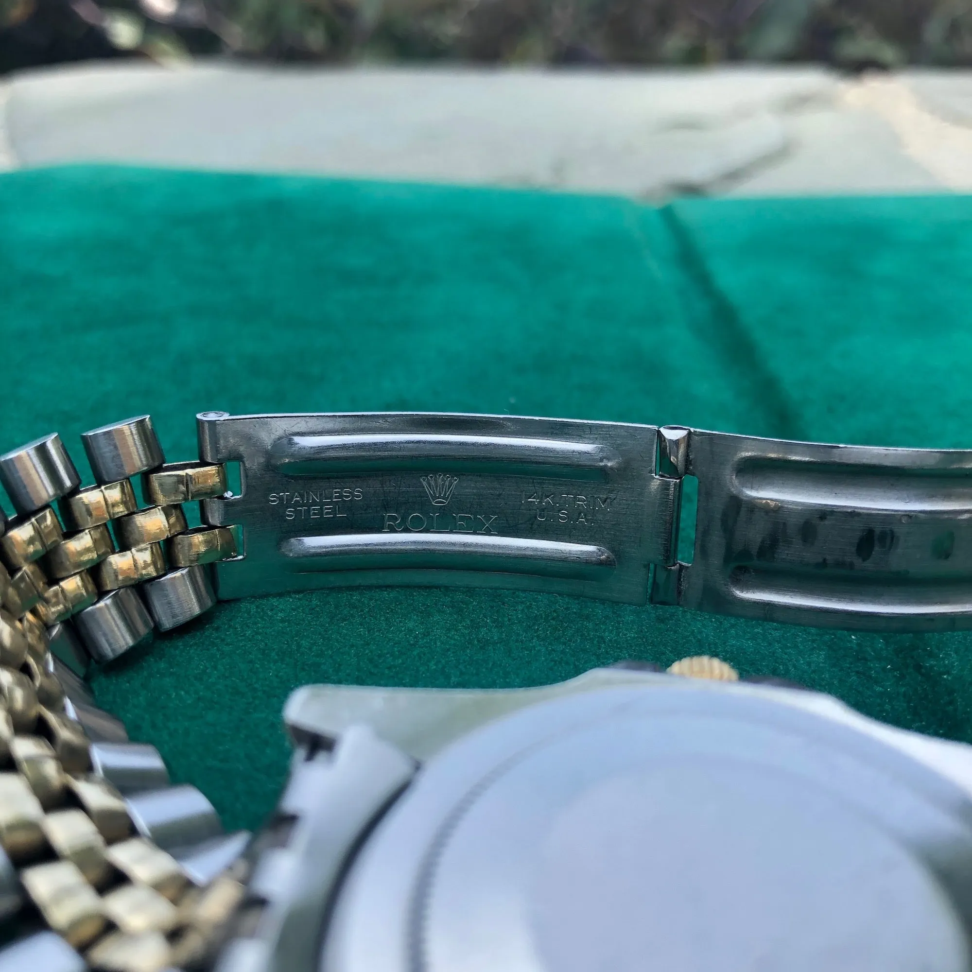 1978 Rolex GMT MASTER 1675 Black Tiger Eye Nipple Jubilee Bracelet Wristwatch