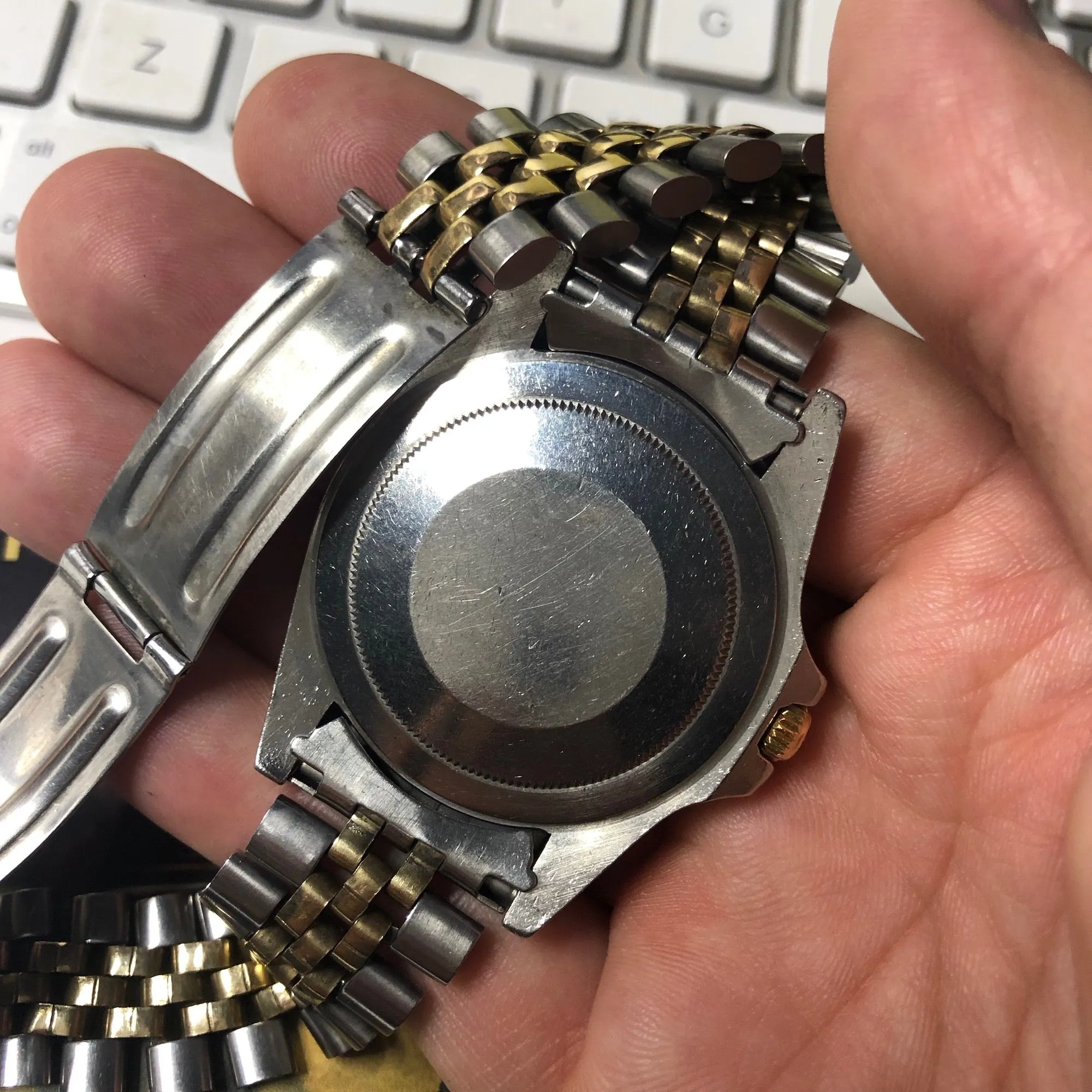 1978 Rolex GMT MASTER 1675 Black Tiger Eye Nipple Jubilee Bracelet Wristwatch