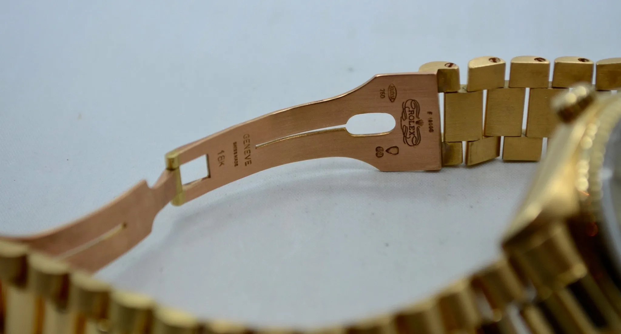 1978 Rolex President Day Date 18038 18K Yellow Gold Wristwatch