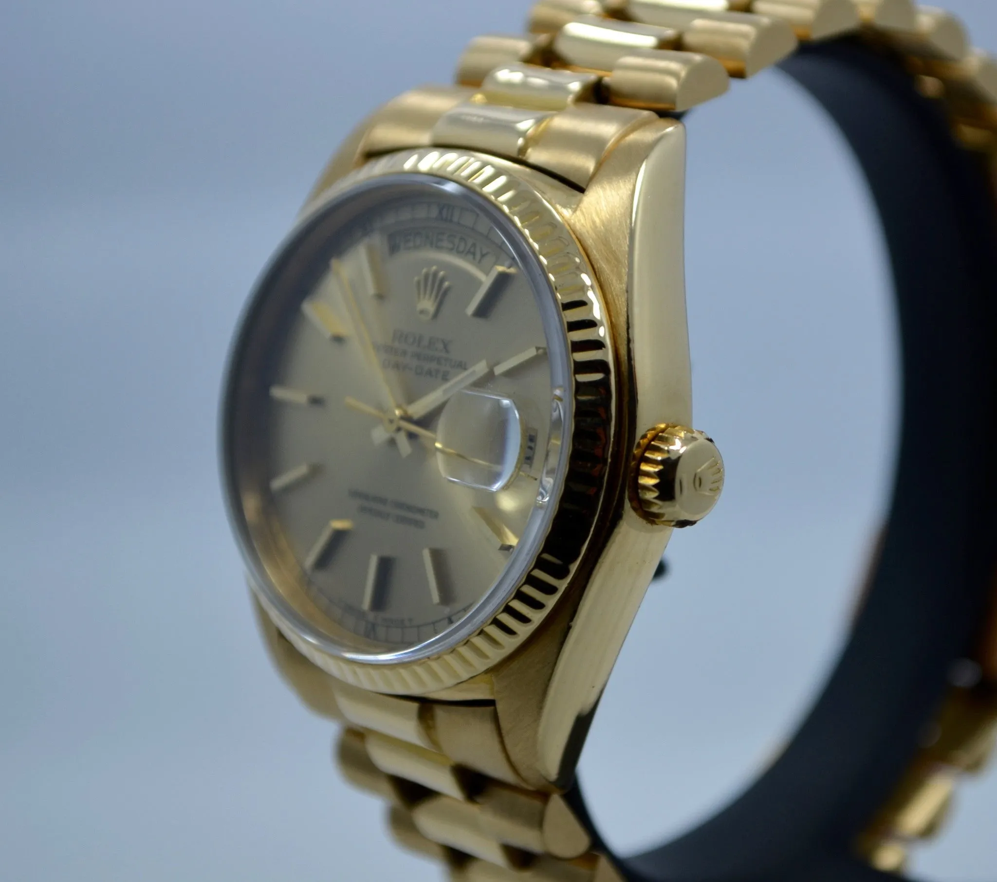 1978 Rolex President Day Date 18038 18K Yellow Gold Wristwatch