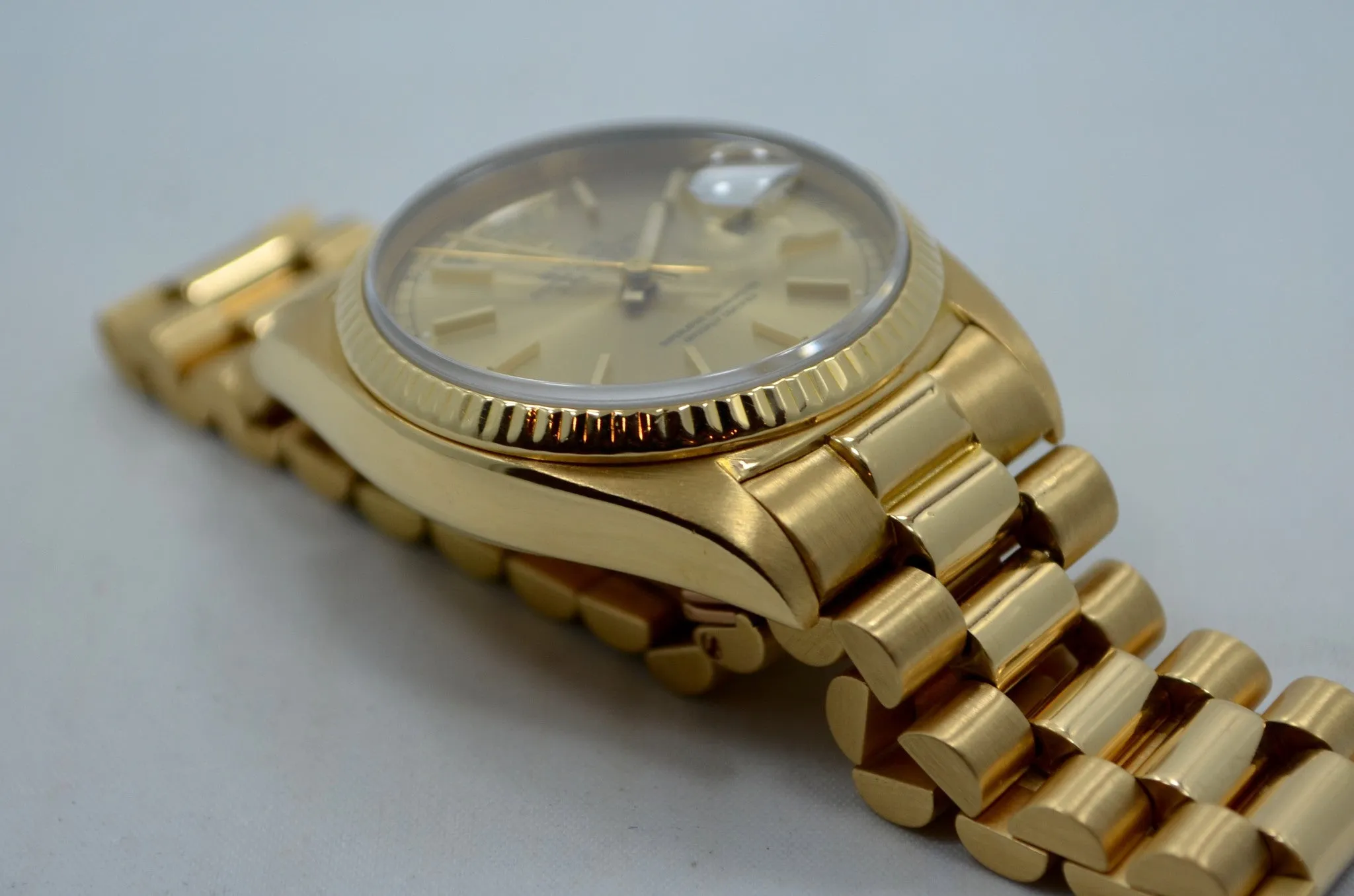 1978 Rolex President Day Date 18038 18K Yellow Gold Wristwatch