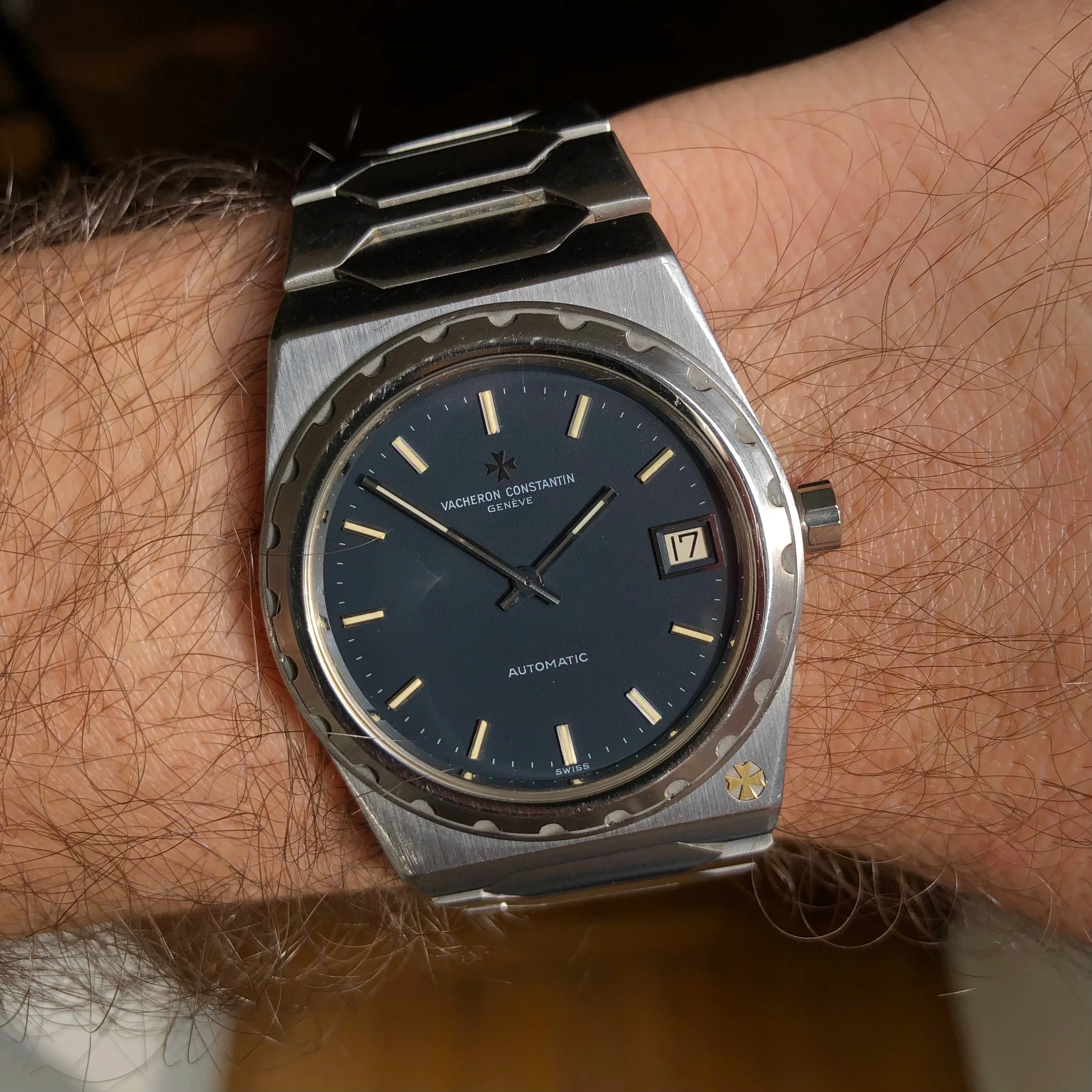 1978 Vacheron Constantin 222 Jumbo 44018 Steel Automatic 37mm Wristwatch with Original Guarantee Papers