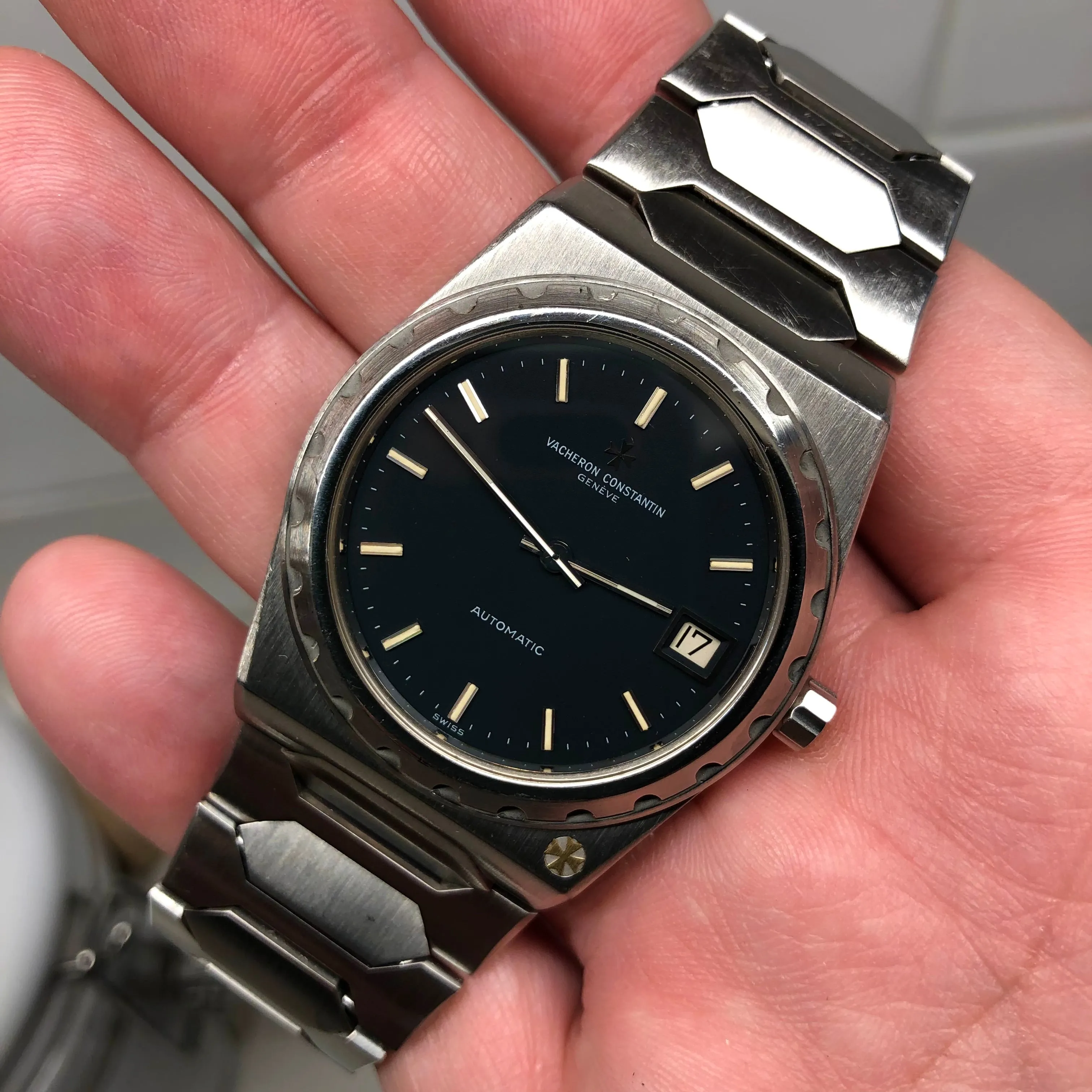 1978 Vacheron Constantin 222 Jumbo 44018 Steel Automatic 37mm Wristwatch with Original Guarantee Papers