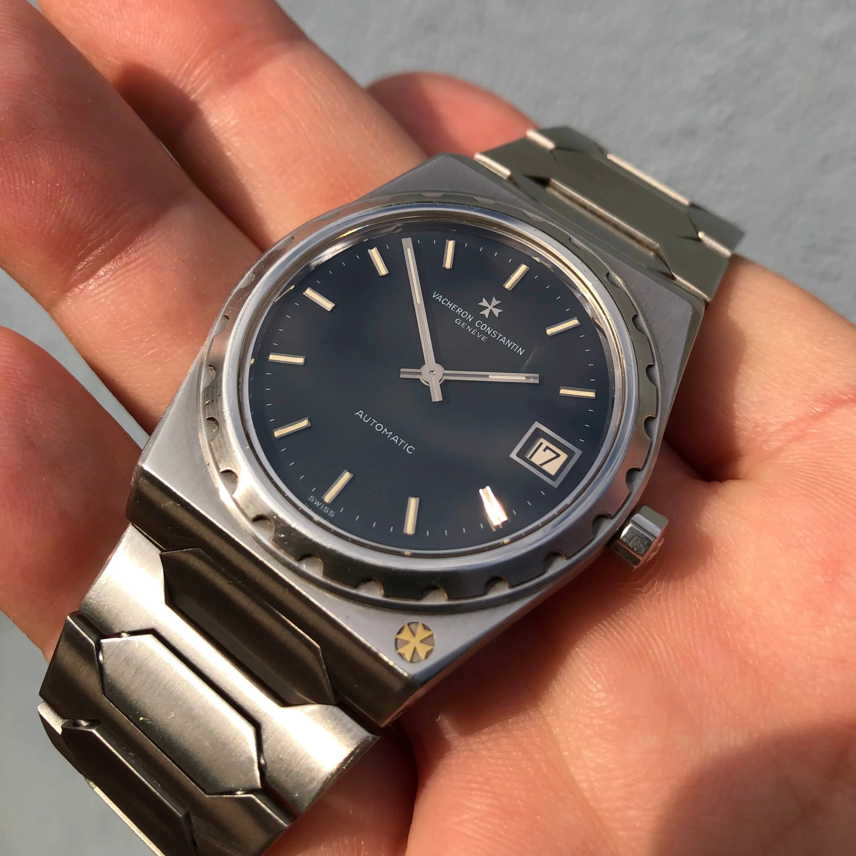 1978 Vacheron Constantin 222 Jumbo 44018 Steel Automatic 37mm Wristwatch with Original Guarantee Papers