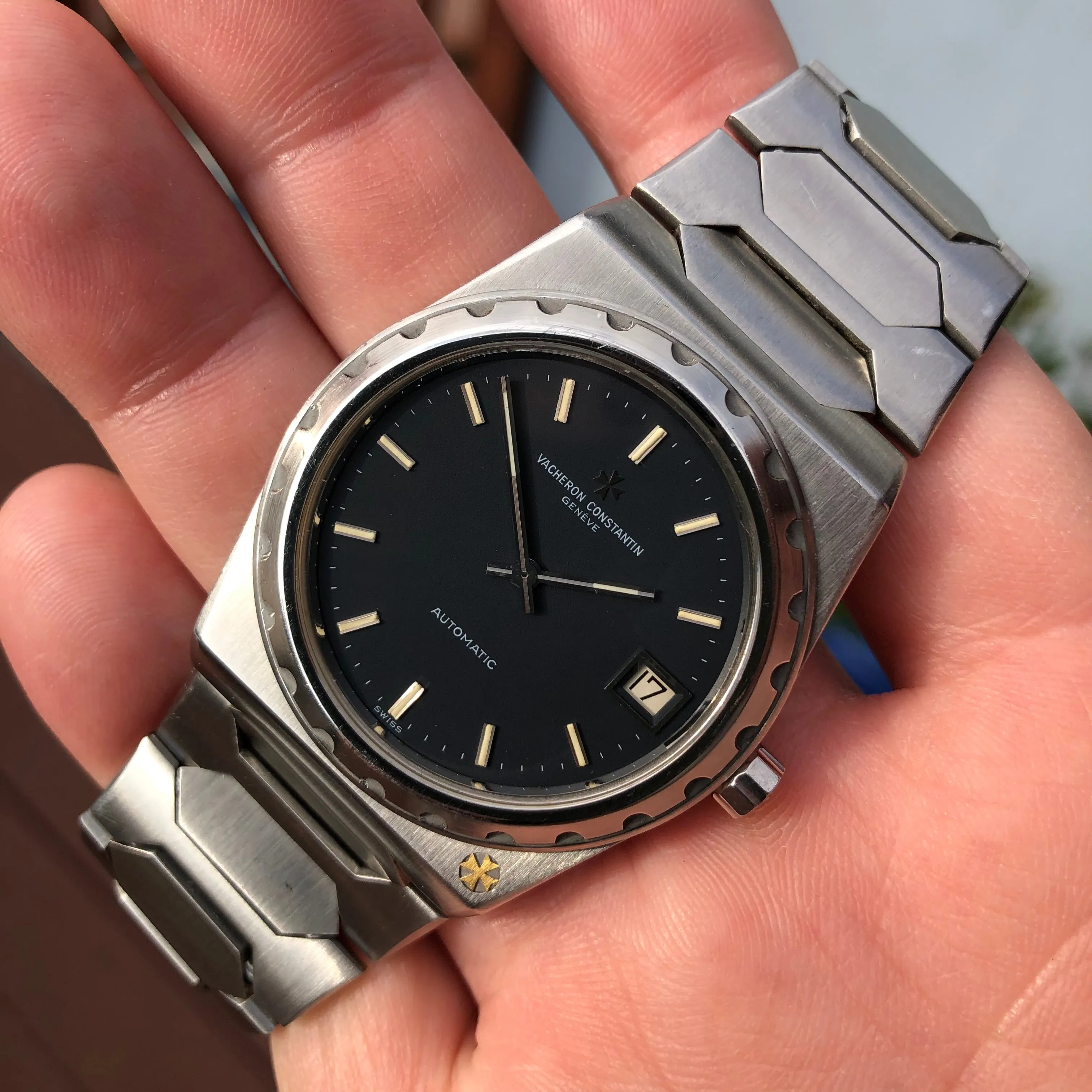 1978 Vacheron Constantin 222 Jumbo 44018 Steel Automatic 37mm Wristwatch with Original Guarantee Papers