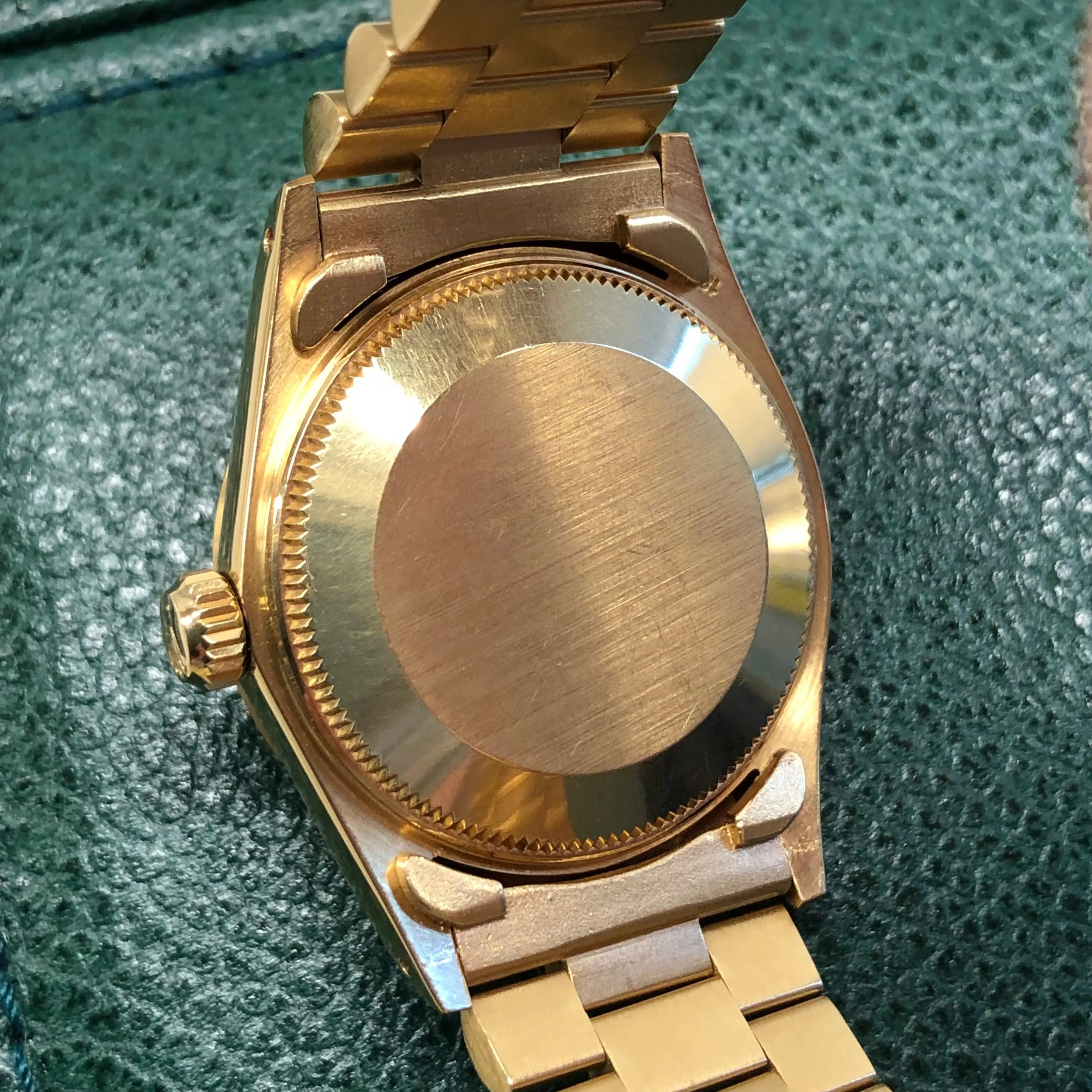 1979 Rolex Datejust Midsize President 6827 18K Yellow Gold 31mm Wristwatch