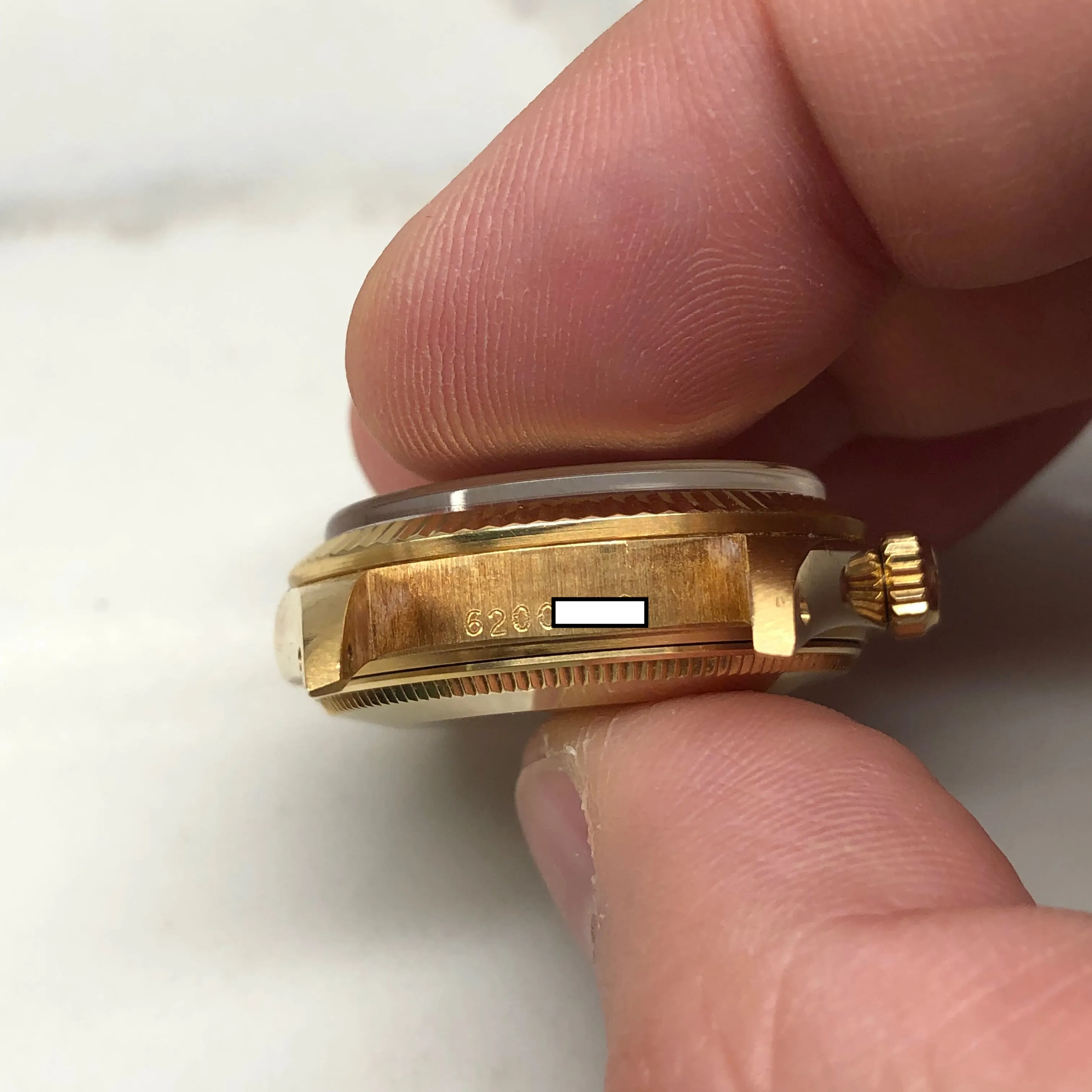 1979 Rolex Datejust Midsize President 6827 18K Yellow Gold 31mm Wristwatch