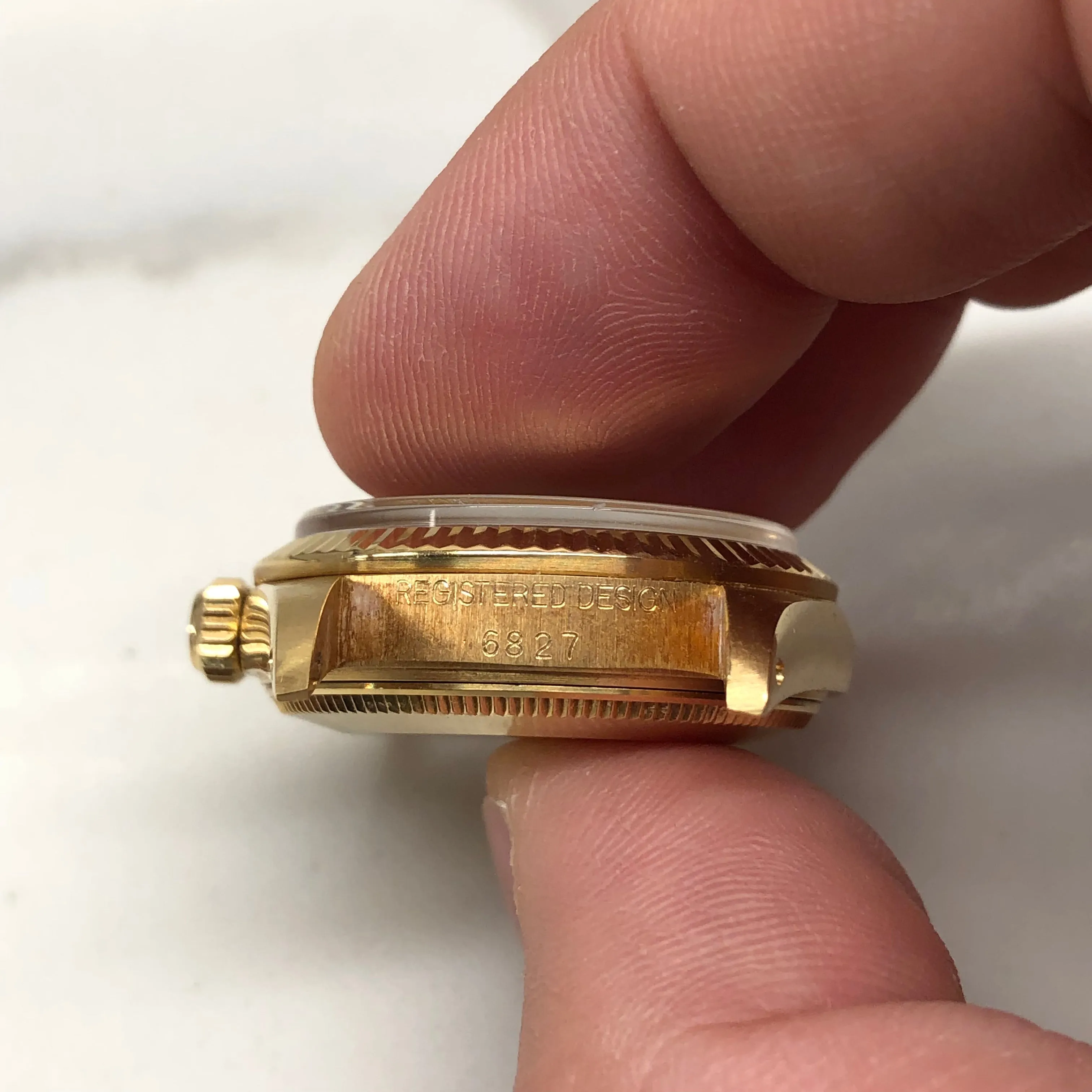 1979 Rolex Datejust Midsize President 6827 18K Yellow Gold 31mm Wristwatch