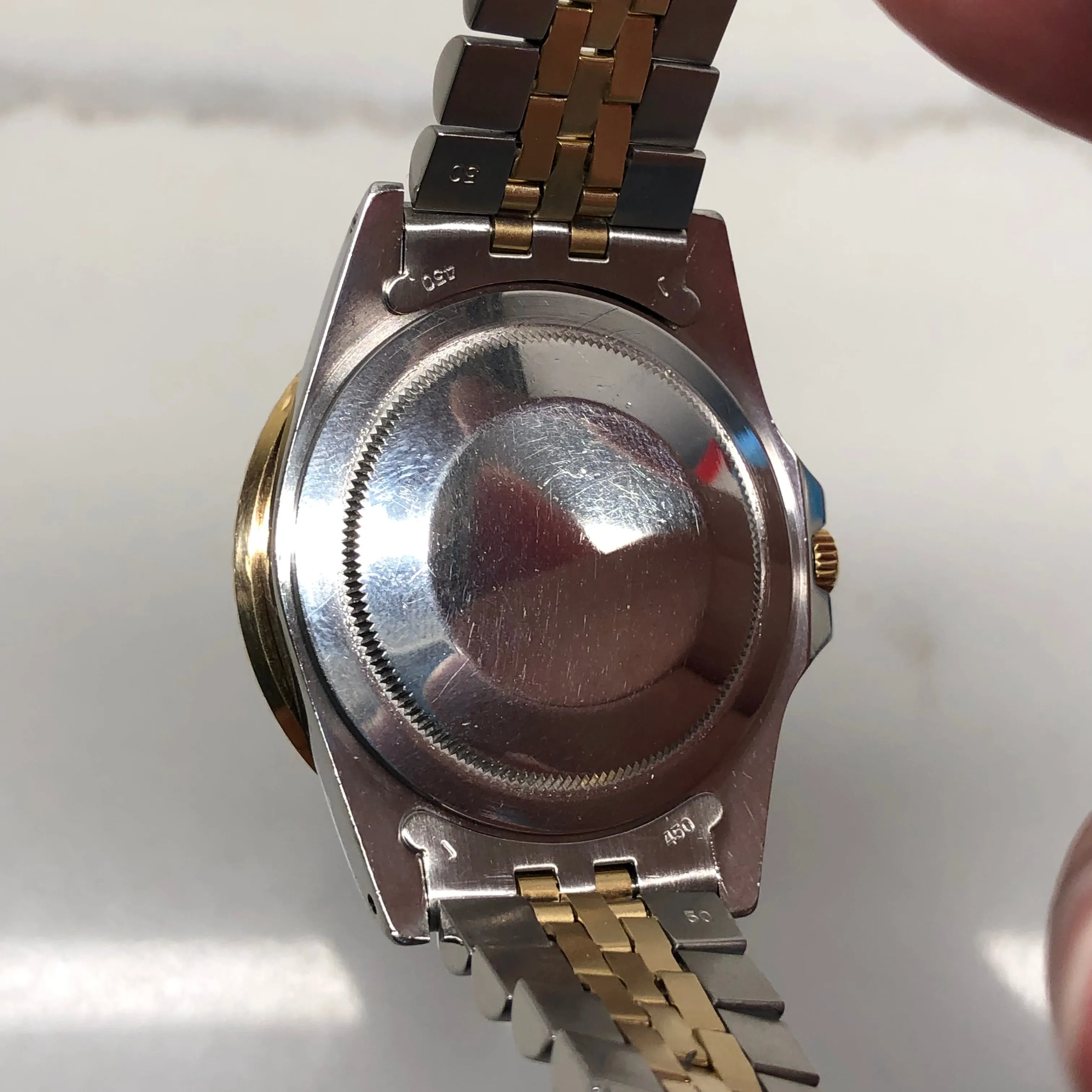 1979 Rolex GMT MASTER 16753 Two Tone Jubilee Nipple Dial Tropical Wristwatch