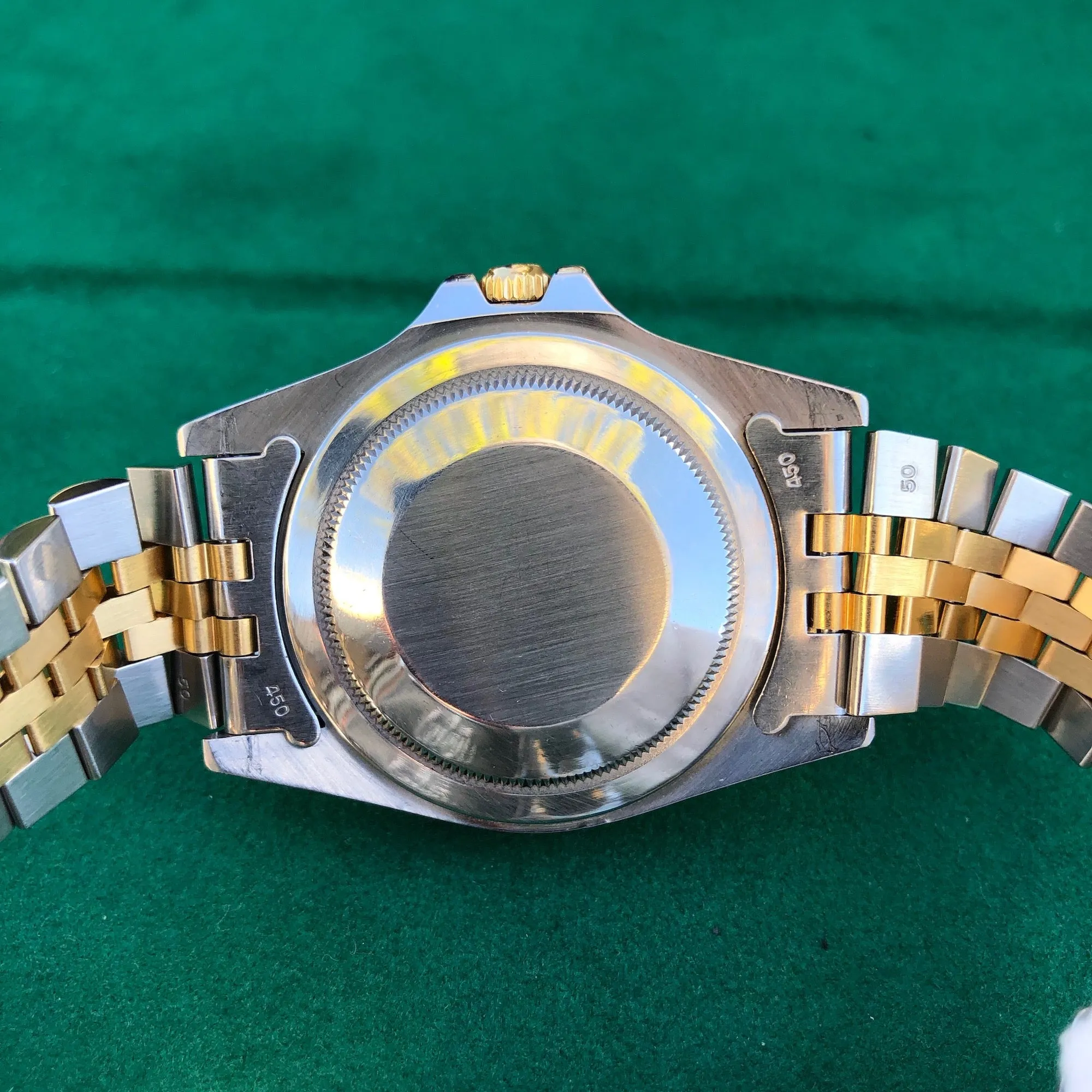 1981 Rolex GMT MASTER 16753 Root Beer Tiger Eye Nipple Jubilee Bracelet Wristwatch