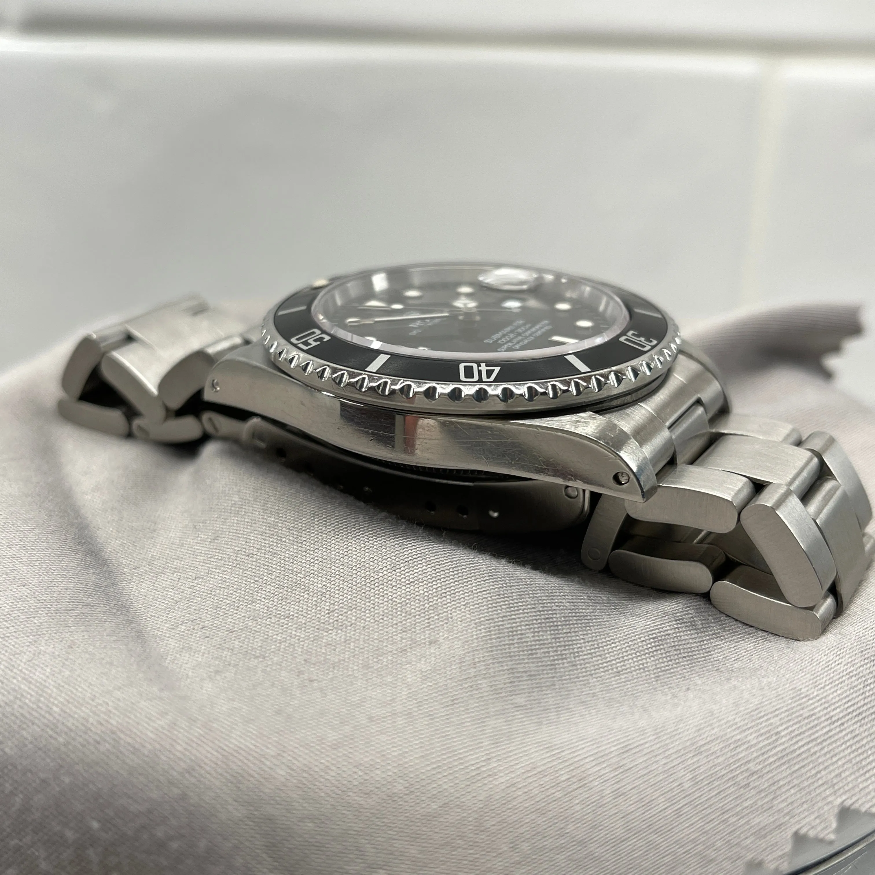 1985 Rolex Submariner Date 16800 Sapphire Tritium Wristwatch