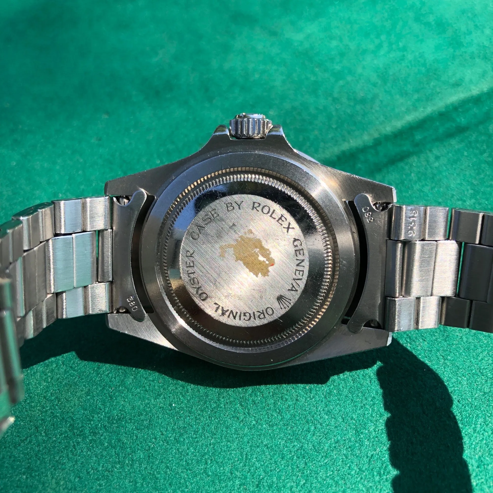 1985 Tudor Submariner 76100 Lollipop Black Dial Tropical Wristwatch Papers Unpolished