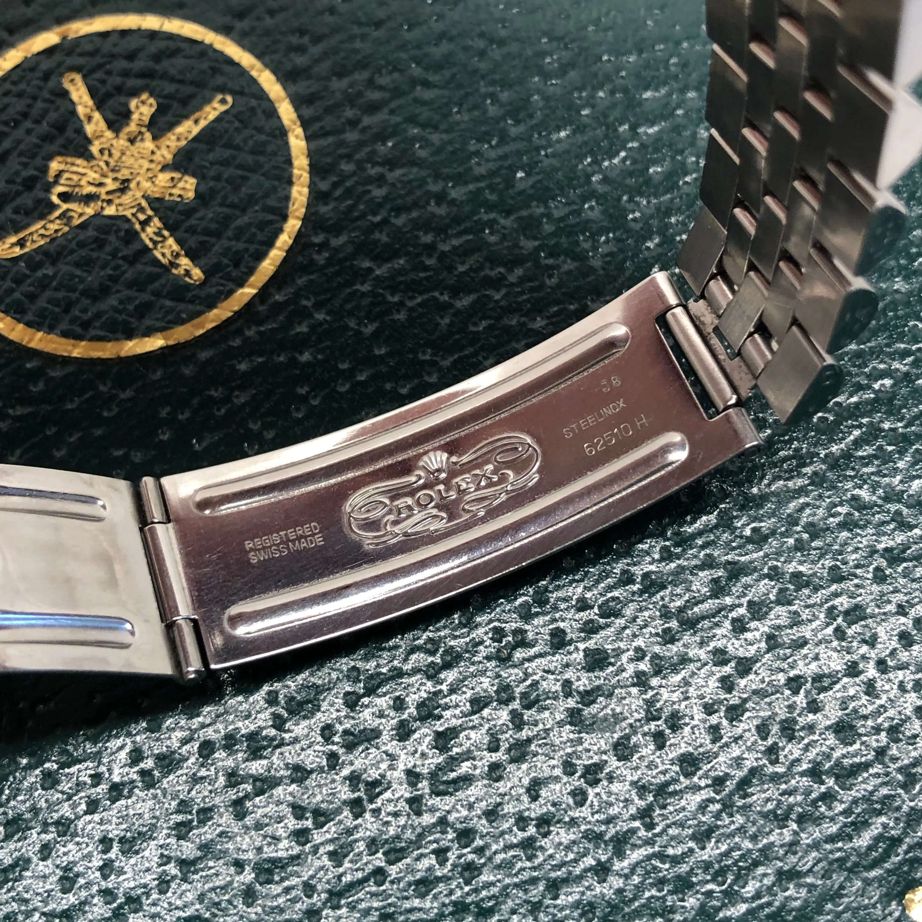 1986 Rolex Datejust 16030 Red Khanjar Sultan of Oman Blue Dial Automatic Wristwatch with Original Box