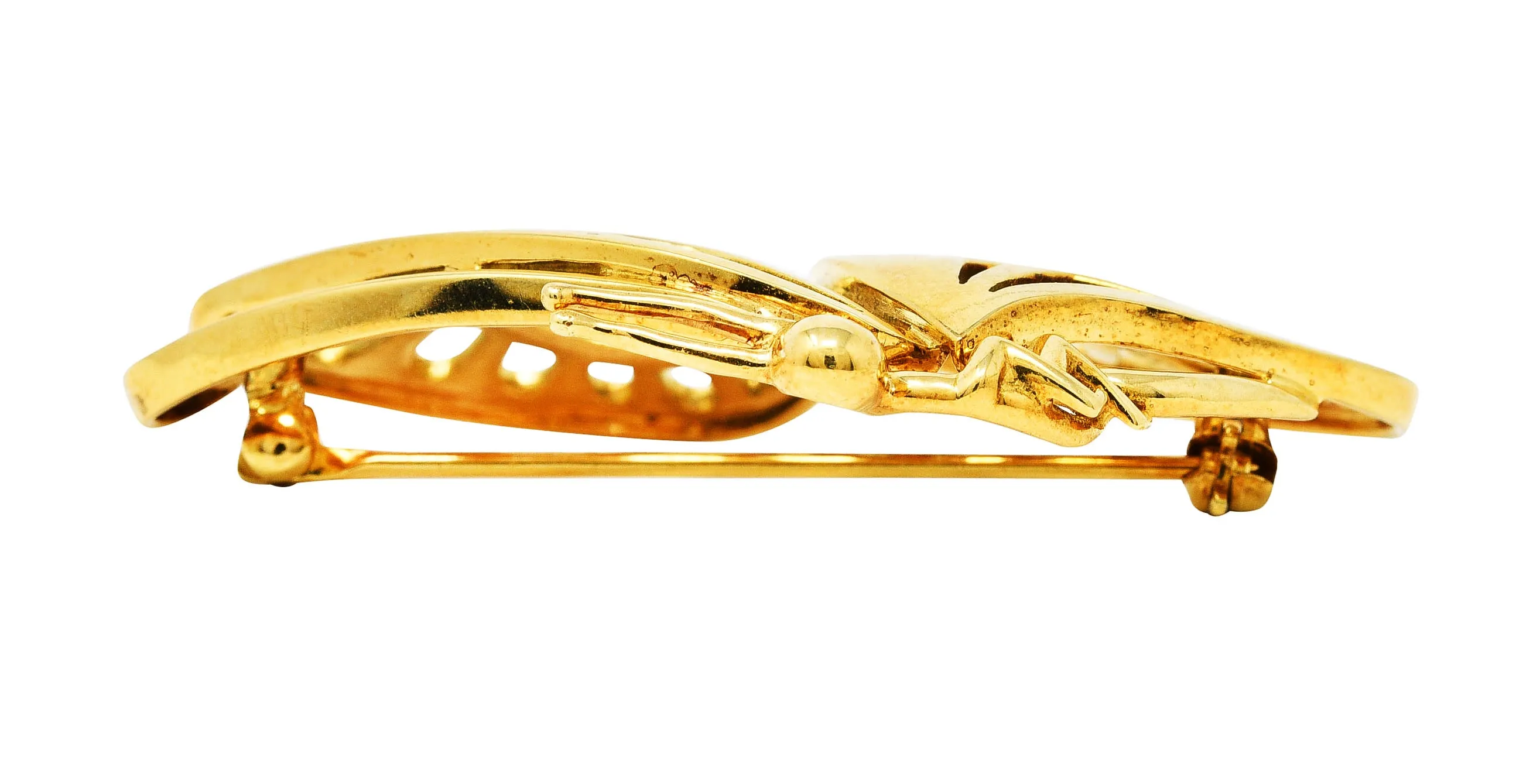 1986 Tiffany & Co. 18 Karat Yellow Gold Vintage Butterfly Brooch