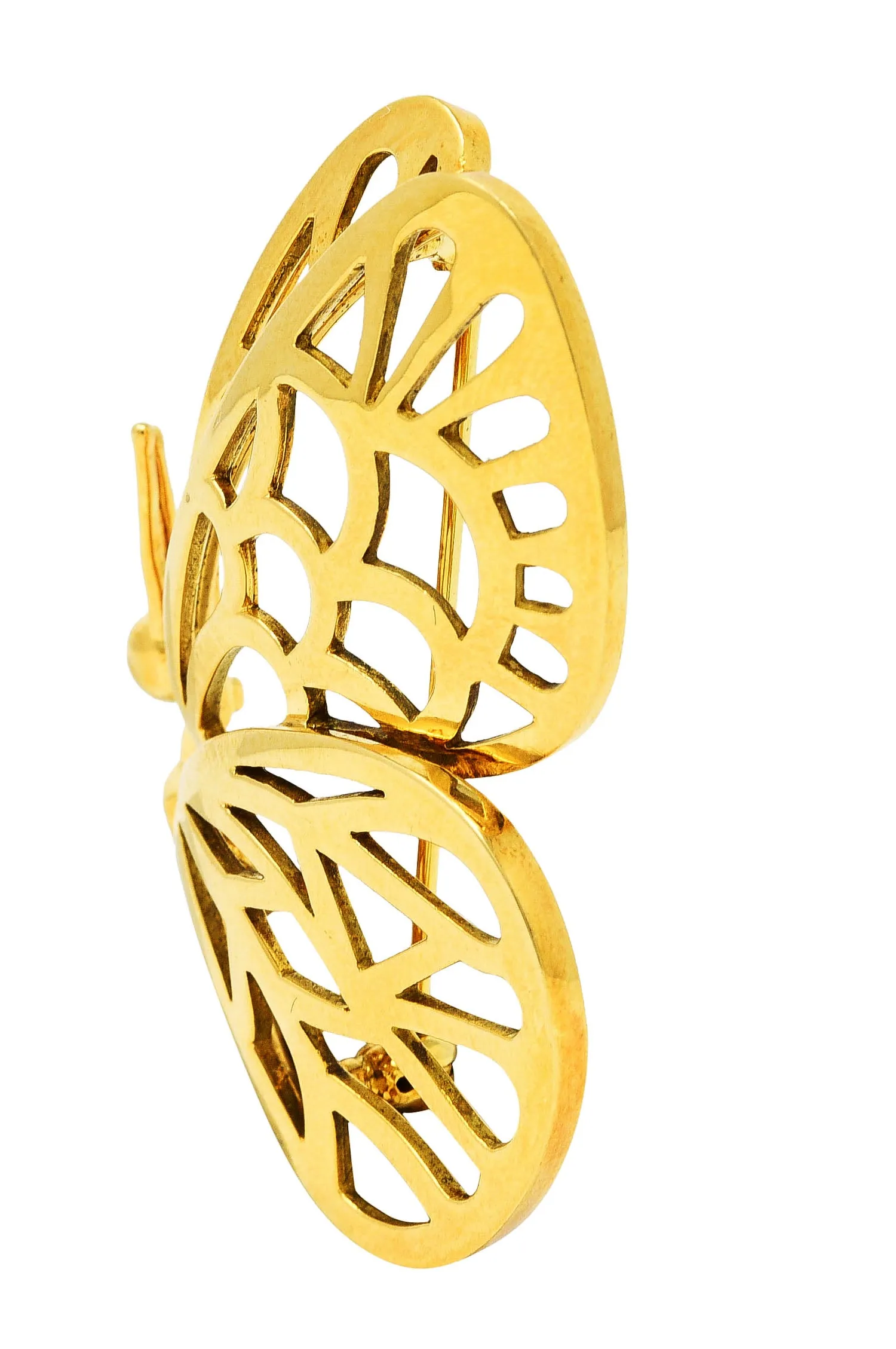 1986 Tiffany & Co. 18 Karat Yellow Gold Vintage Butterfly Brooch