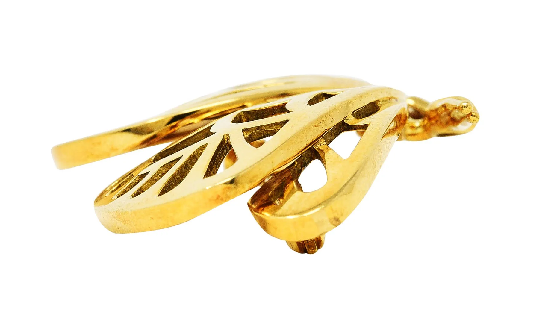 1986 Tiffany & Co. 18 Karat Yellow Gold Vintage Butterfly Brooch