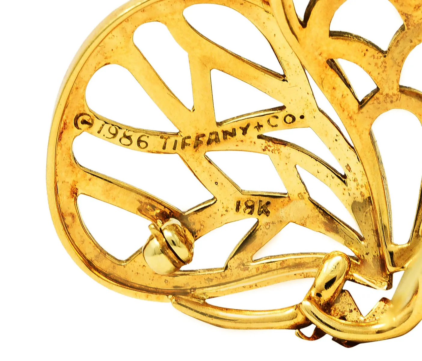 1986 Tiffany & Co. 18 Karat Yellow Gold Vintage Butterfly Brooch