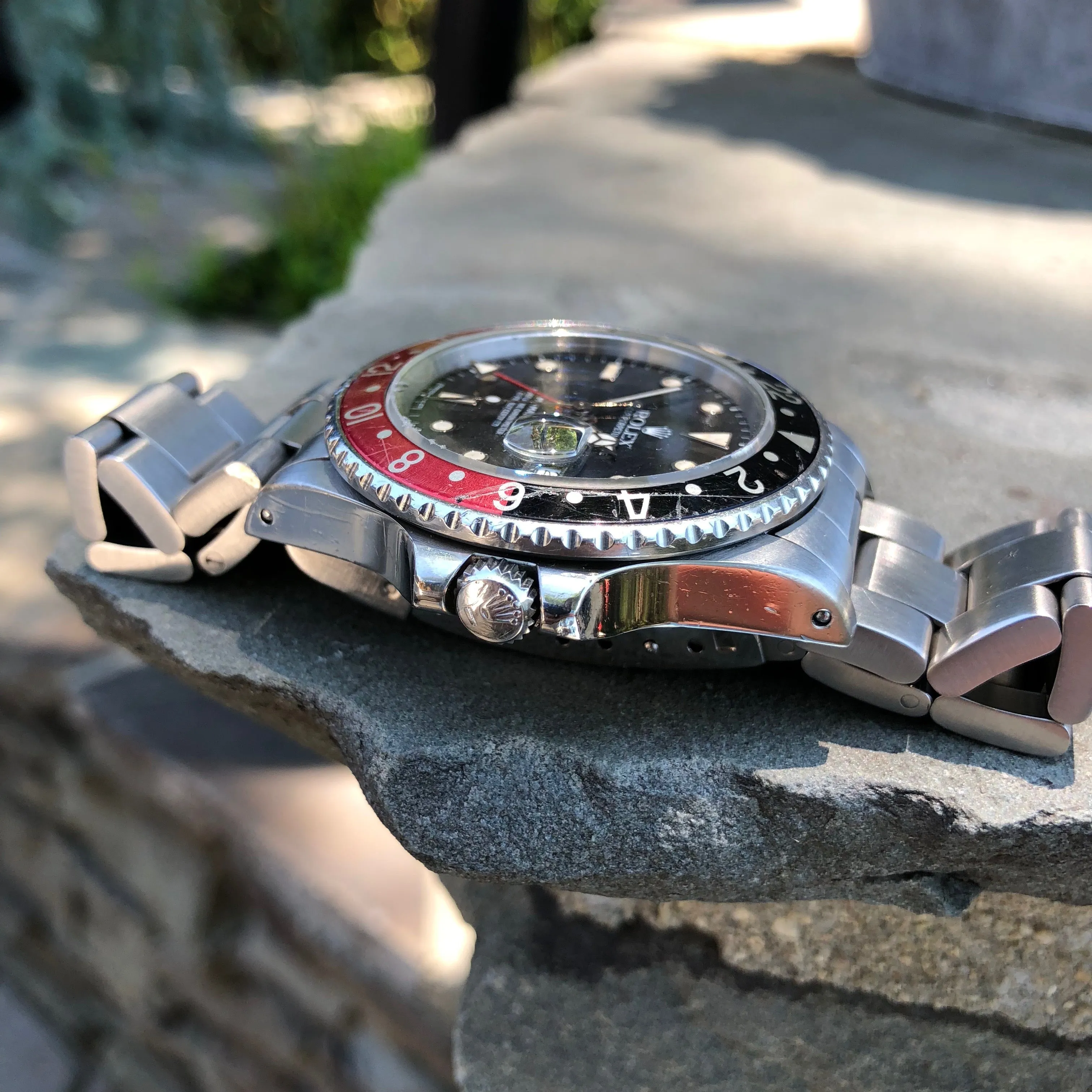 1987 Rolex GMT MASTER II 16760 Fat Lady Coke Bezel R Serial Cal. 3085 Automatic Wristwatch