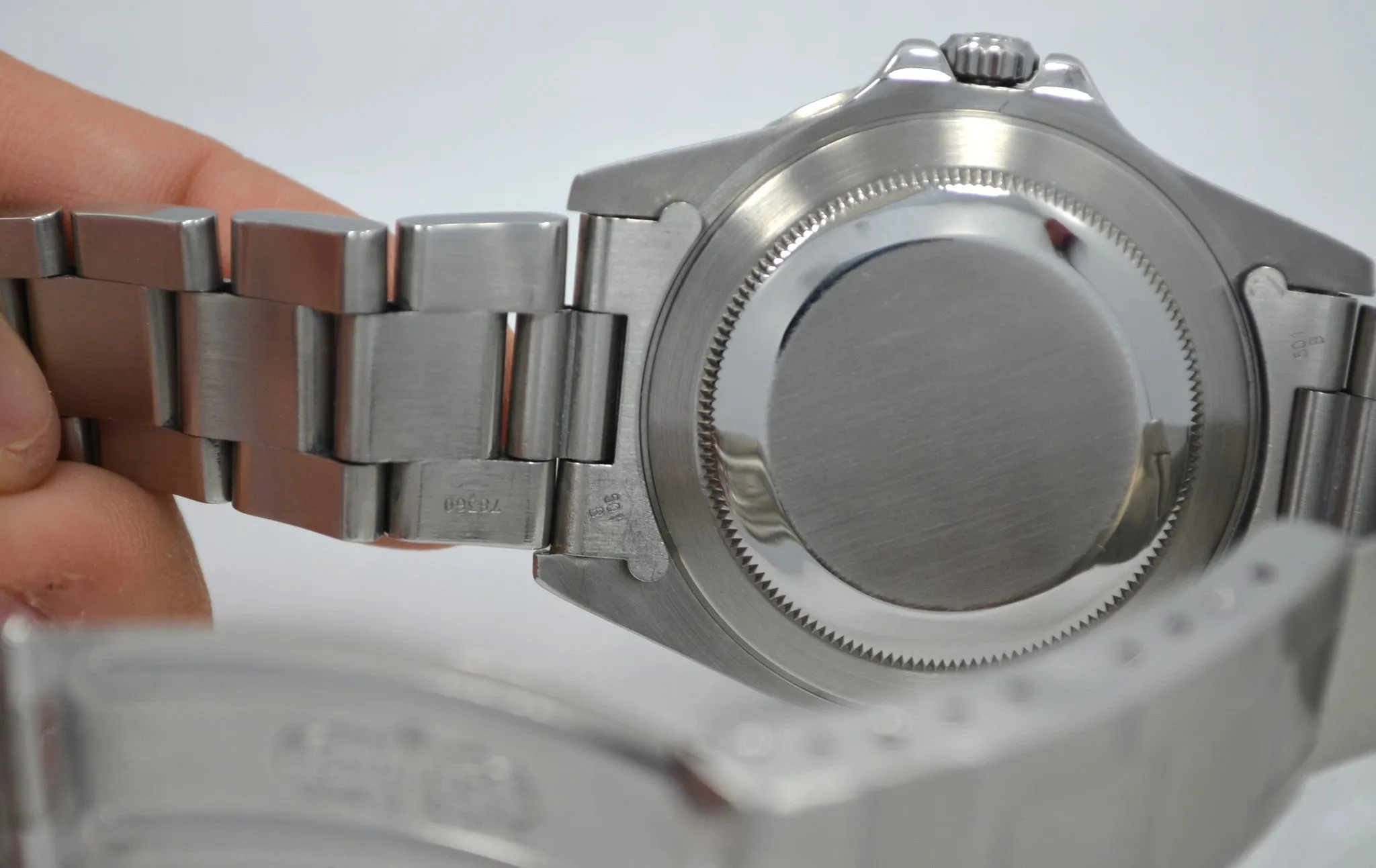 1993 Rolex GMT Master 16700 Stainless Steel Oyster "S" Serial Wristwatch
