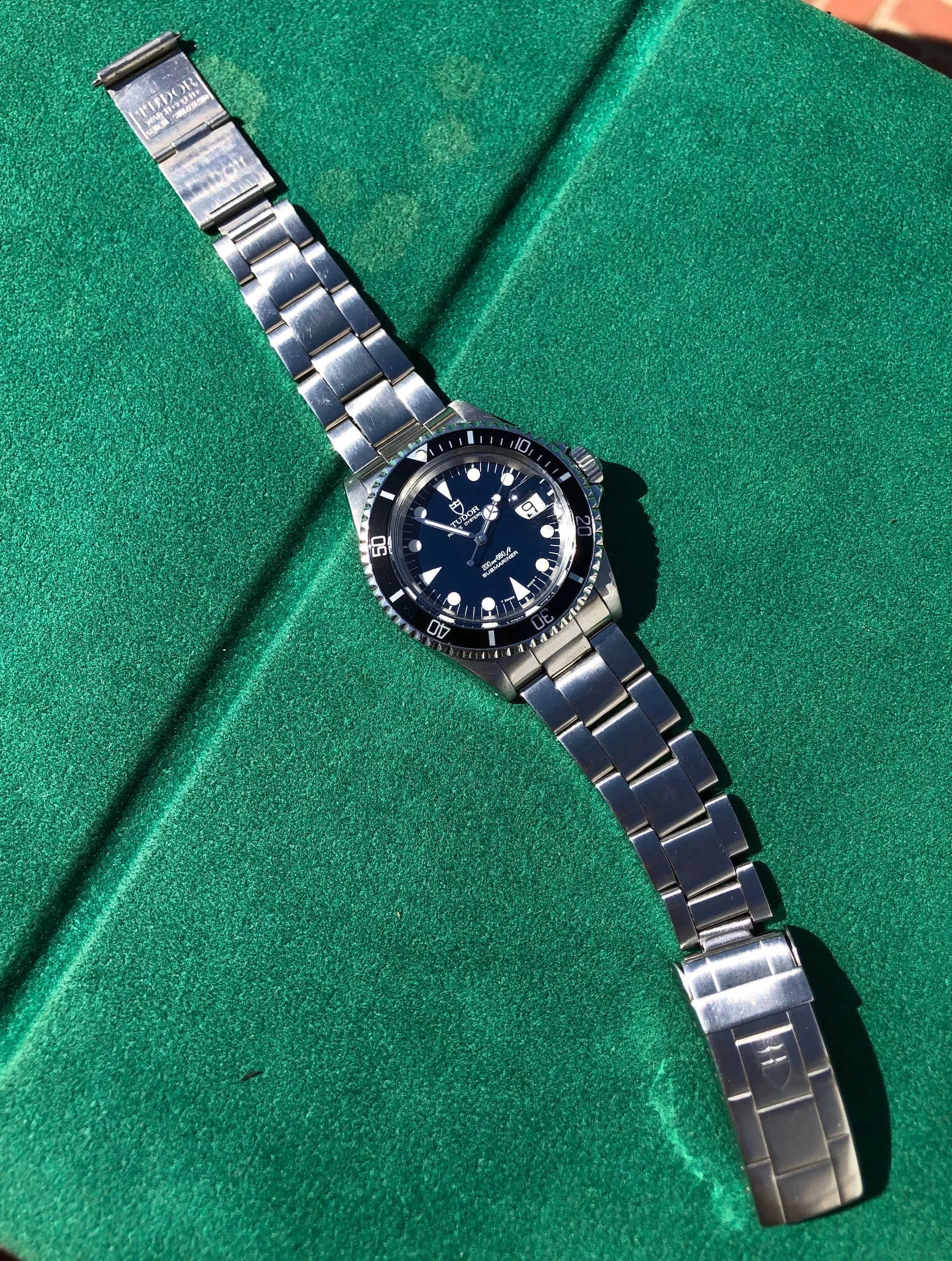 1993 Tudor Submariner 79090 Blue Oysterdate Prince Stainless Steel Wristwatch
