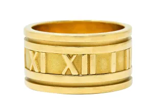 1995 Tiffany & Co. 18 Karat Gold Unisex 12MM Atlas Band Ring