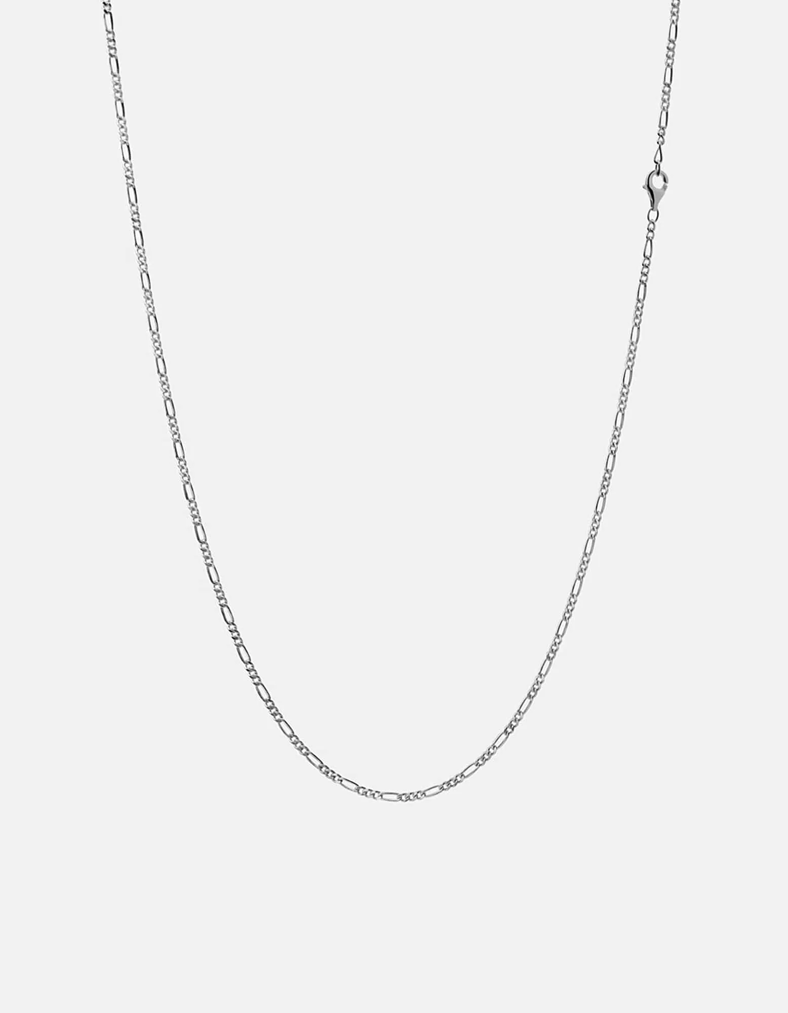 2mm Figaro Chain Necklace, Sterling Silver