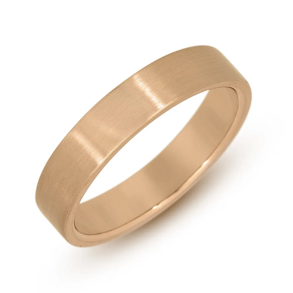 4mm Flat Wedding Band