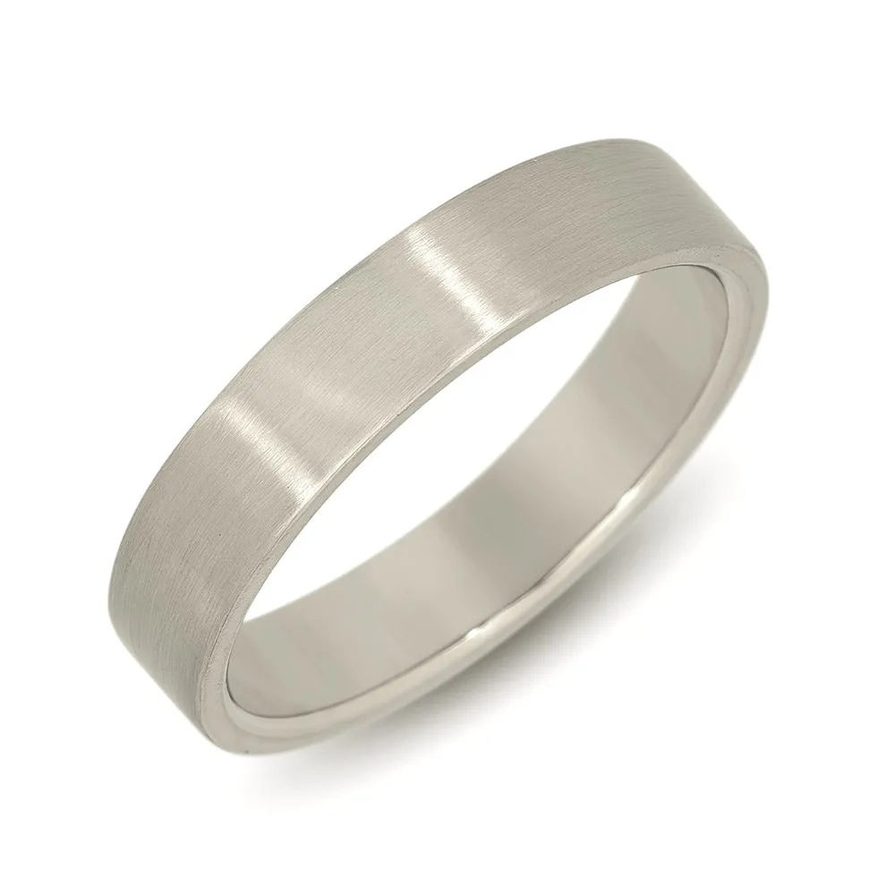 4mm Flat Wedding Band