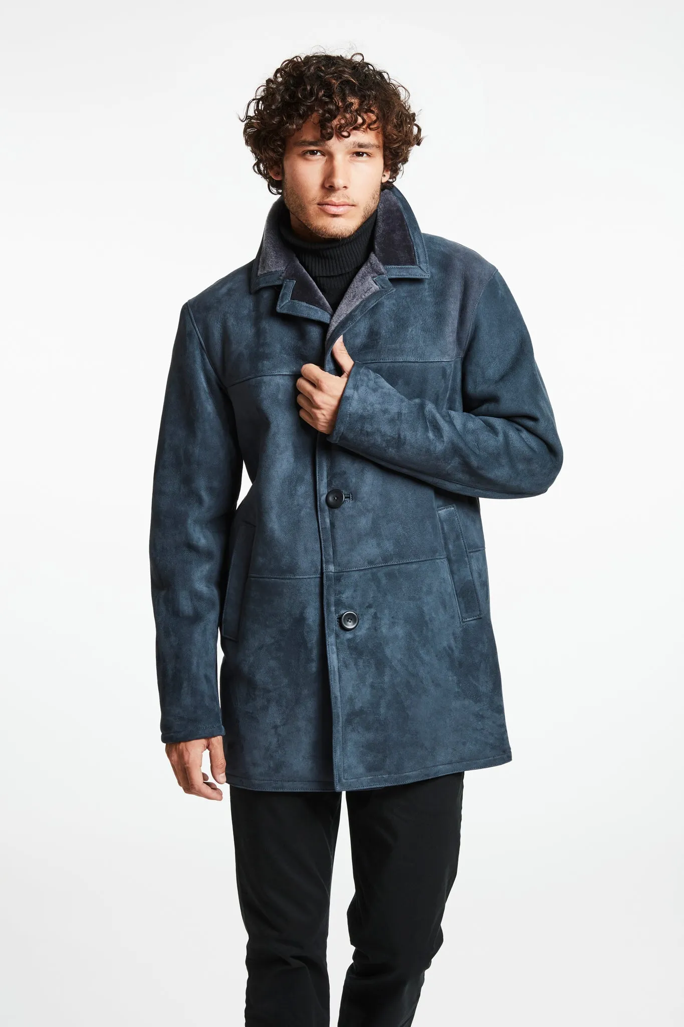 #501 Most Poular Man's Shearling Coat