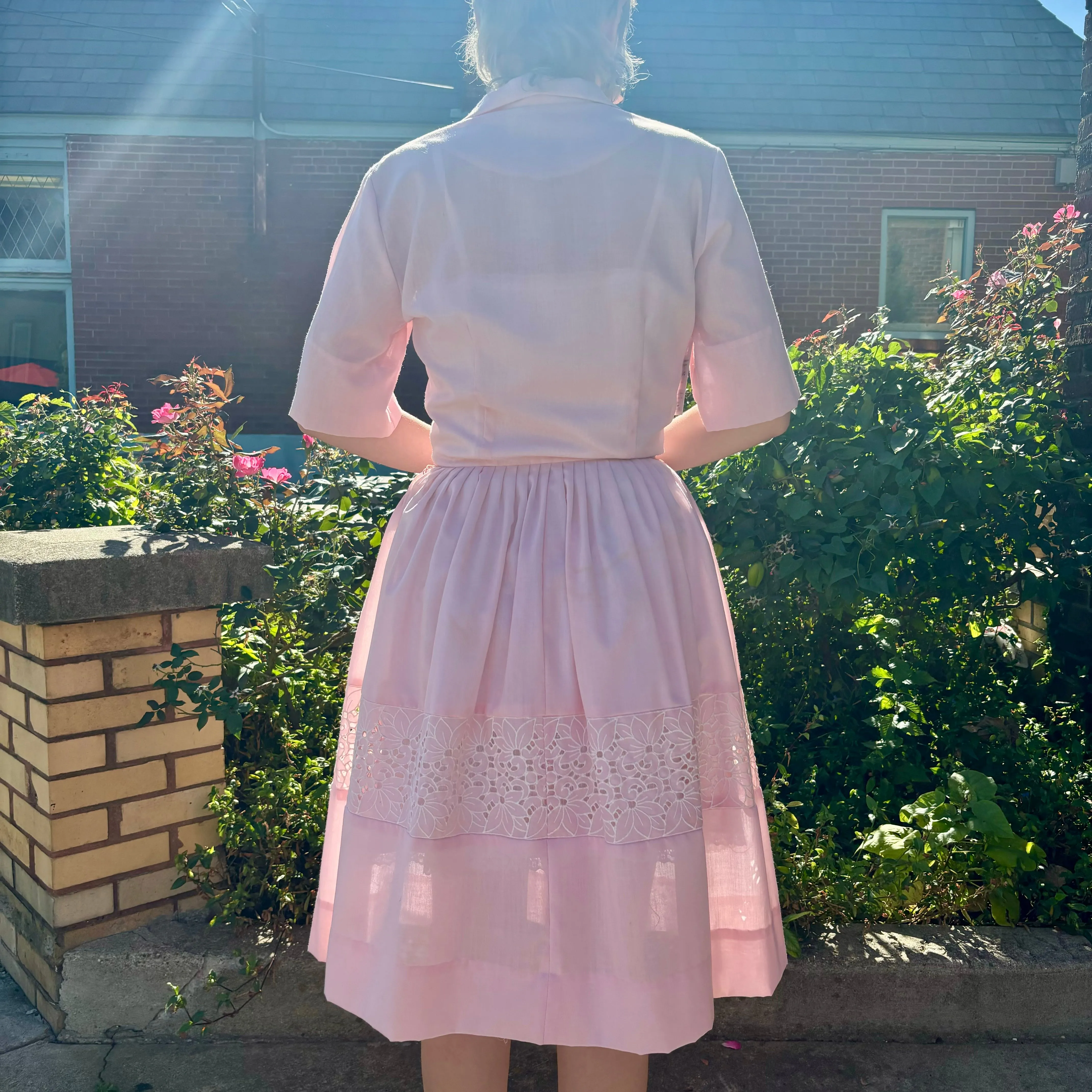 50s/60s Dyanne Dallas dress w/ floral details