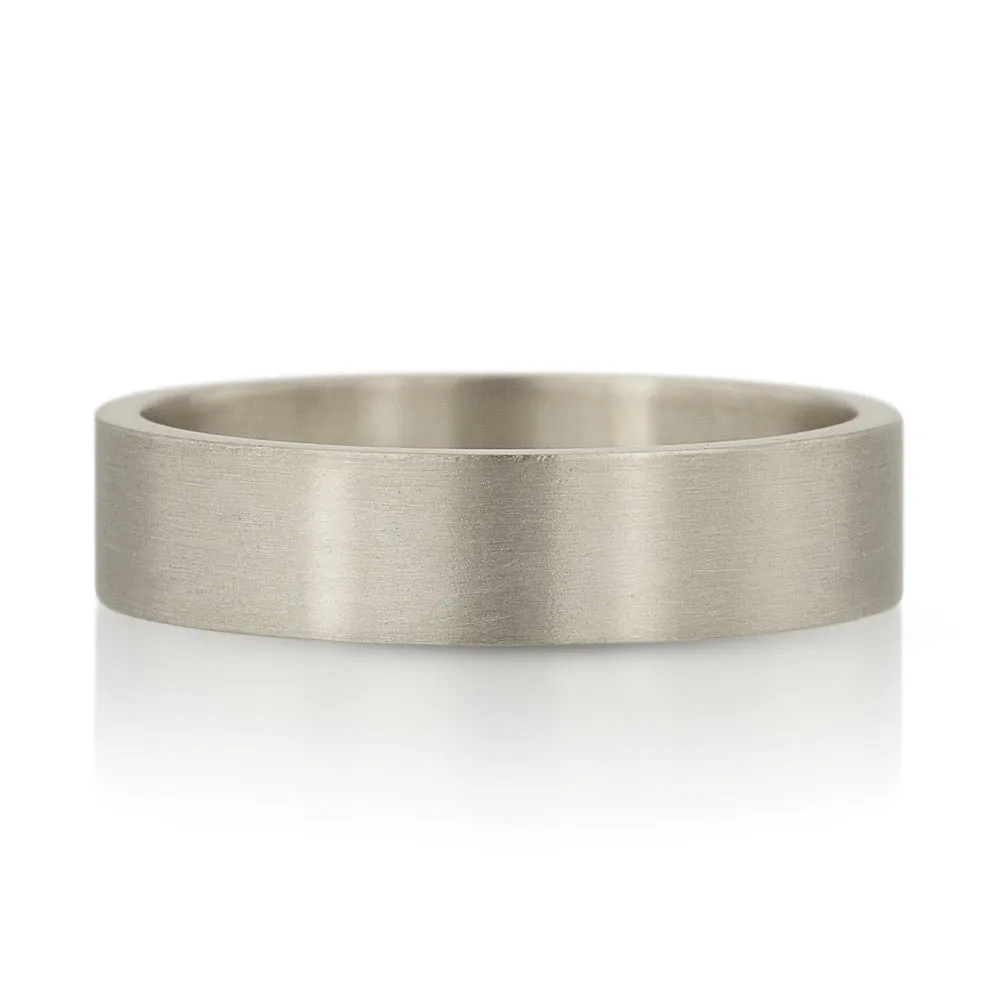 5mm Flat Wedding Band