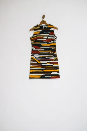 60’s MOUNTAIN RANGE SHIFT DRESS / MEDIUM