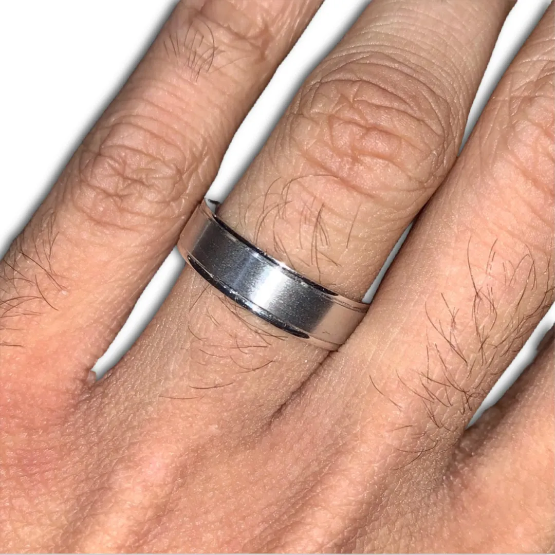 6MM Flat Satin Finish Wedding Band