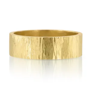 7mm Bark Texture Wedding Band