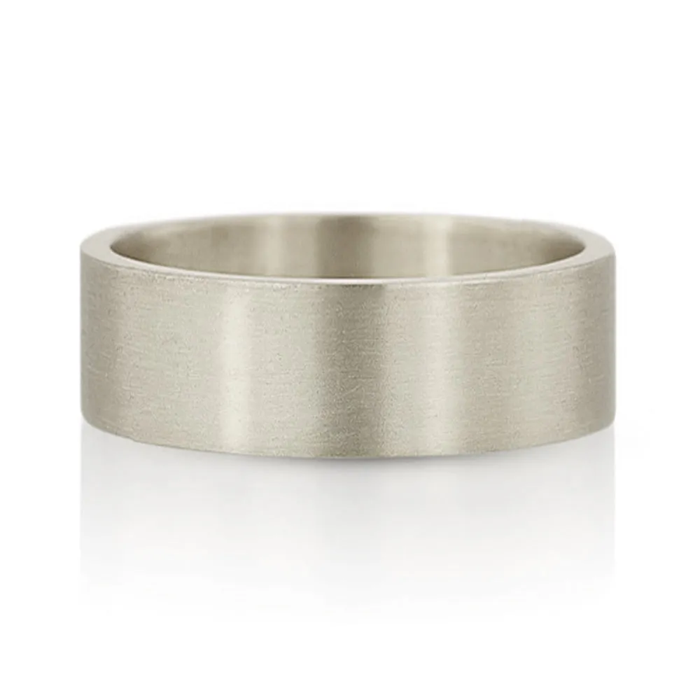 7mm Flat Wedding Band