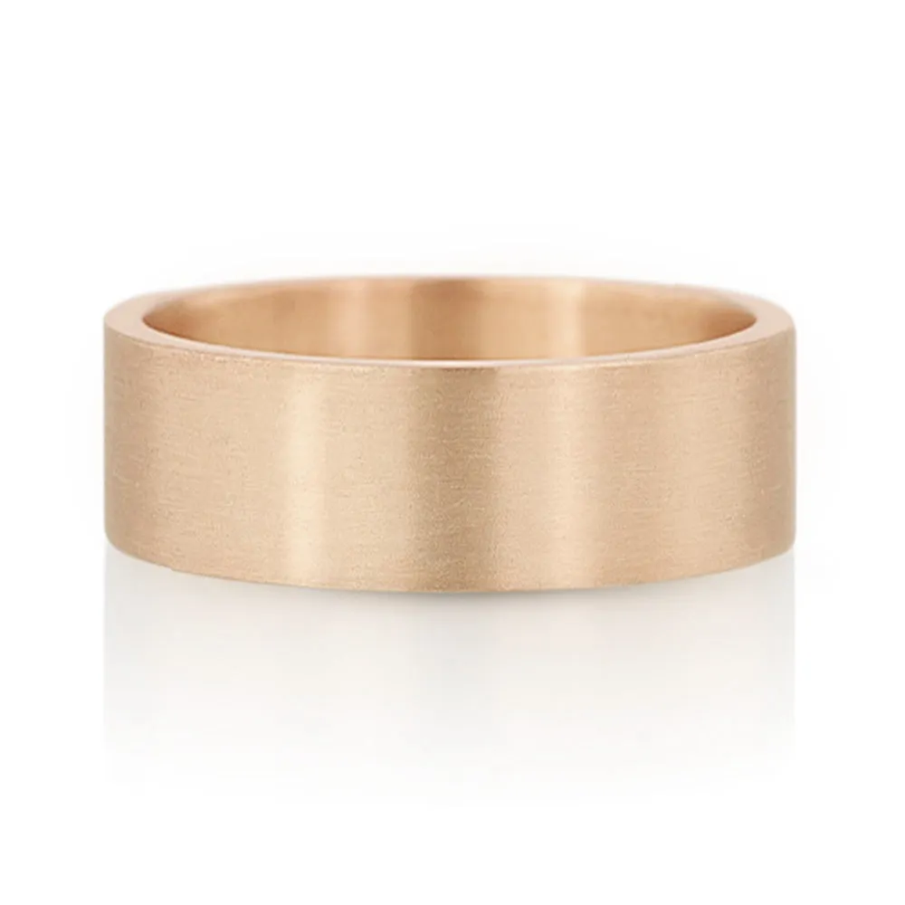 7mm Flat Wedding Band