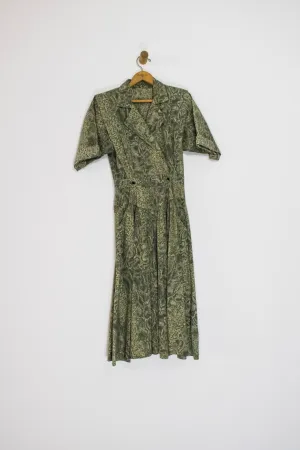 80’s SNAKE PRINT DRESS / SMALL