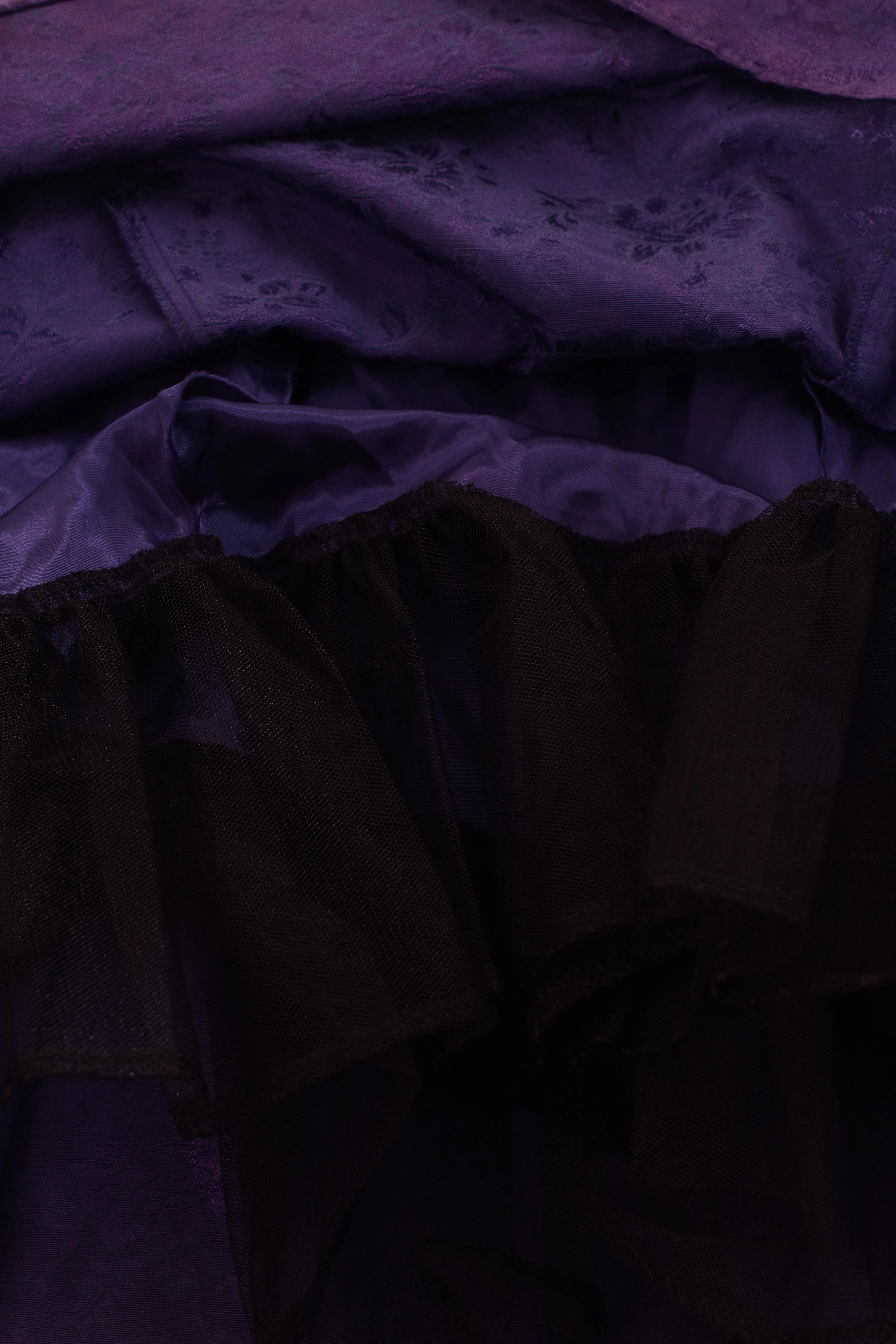 90's Purple Formal Mini Dress