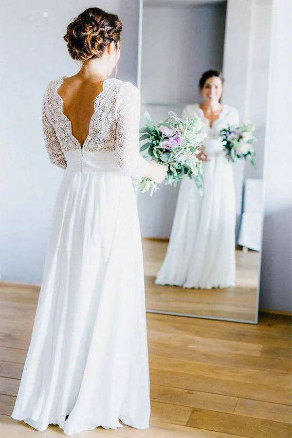 A Line Spaghetti Straps Tulle Wedding Dresses Appliqued Bridal Dresses TN190