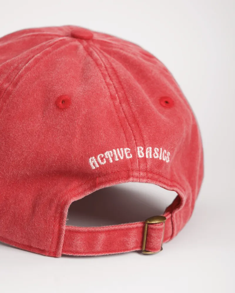 AB Cap - Washed Red