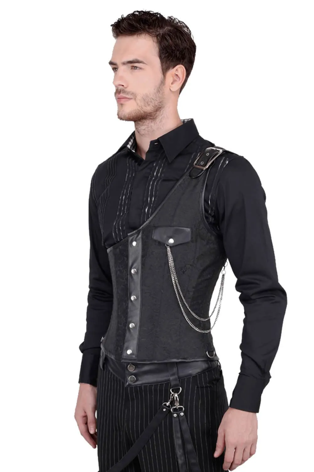Abraxas Brocade Gothic Men's Corset