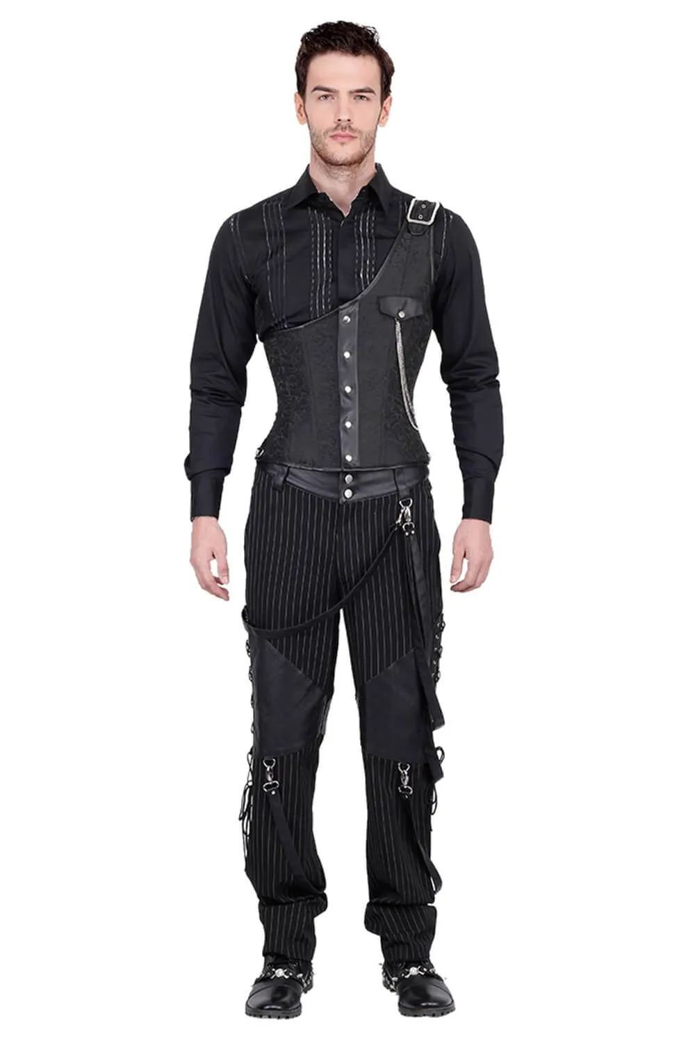 Abraxas Brocade Gothic Men's Corset