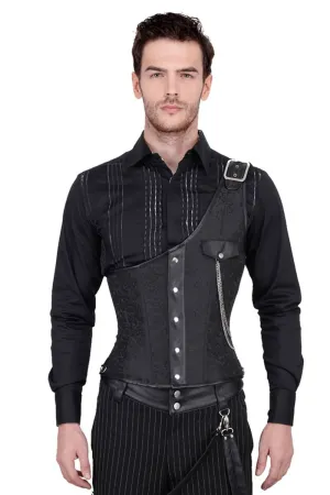 Abraxas Brocade Gothic Men's Corset