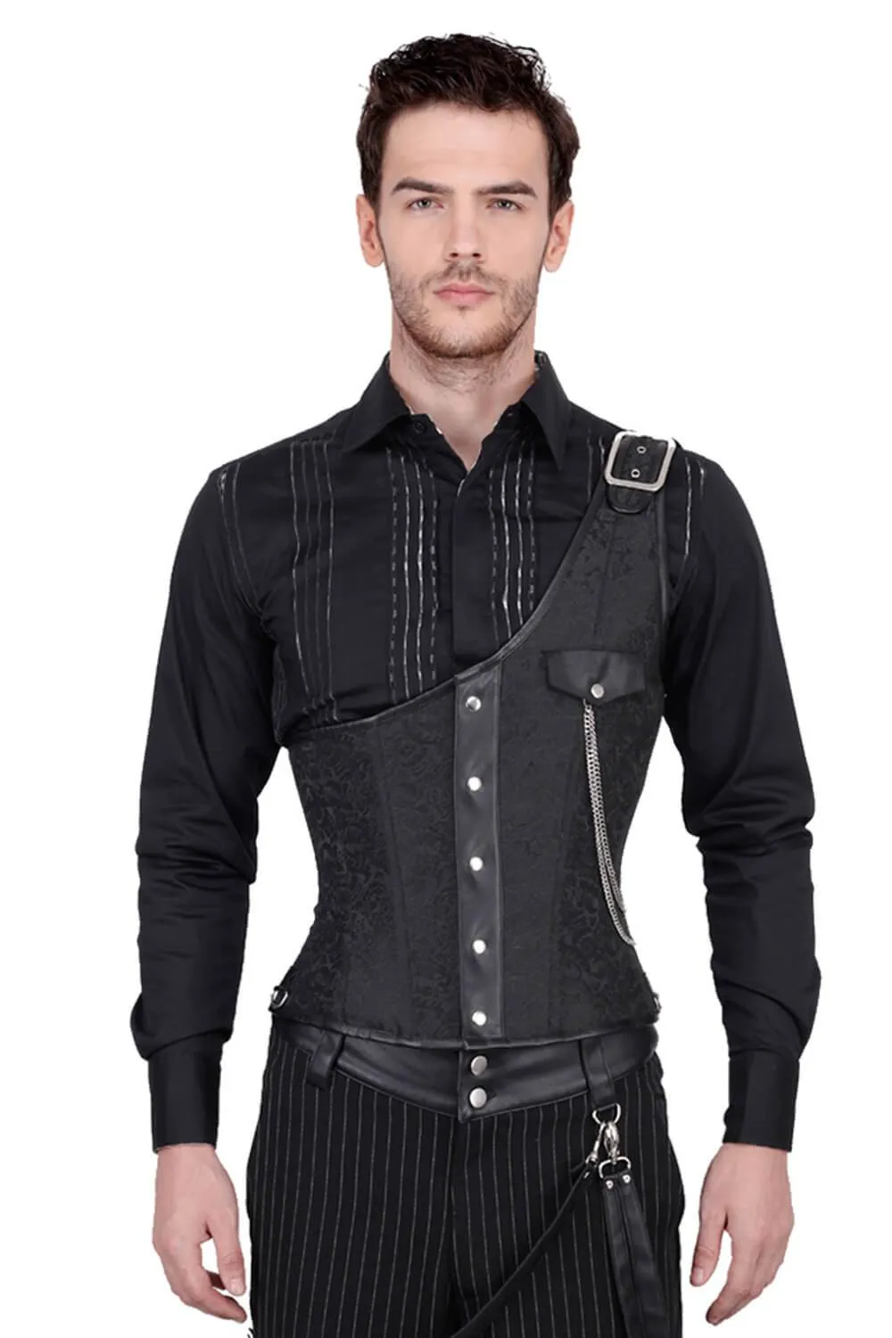 Abraxas Brocade Gothic Men's Corset