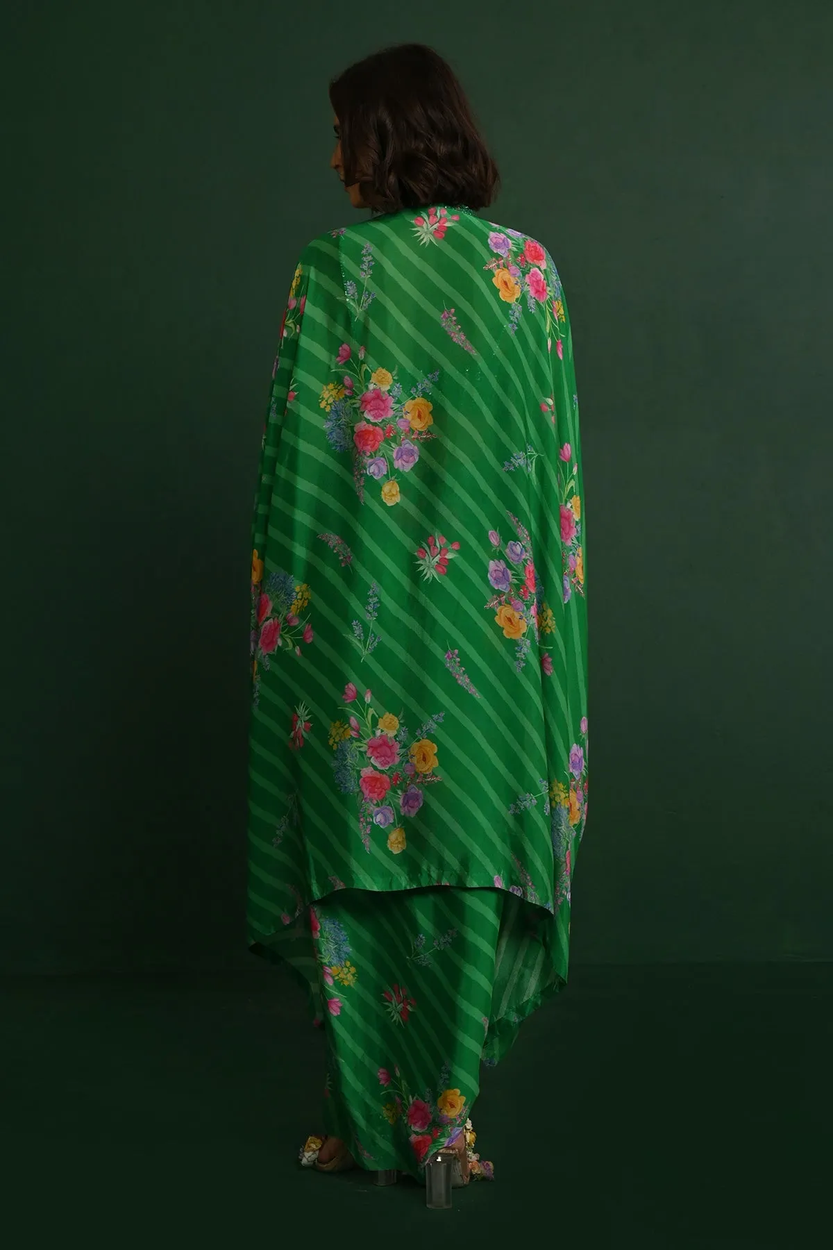 Adele Georgette Drape Skirt Set