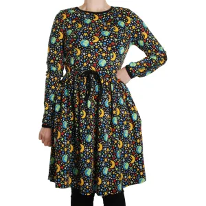 Adult's Mini Mother Earth Long Sleeve Dress With Gathered Skirt