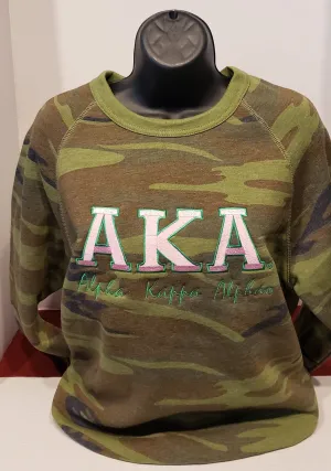 AKA CAMO Crewneck Sweatshirt(Bold)