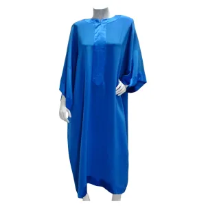 Albert Capraro 1970s Blue Kaftan Dress