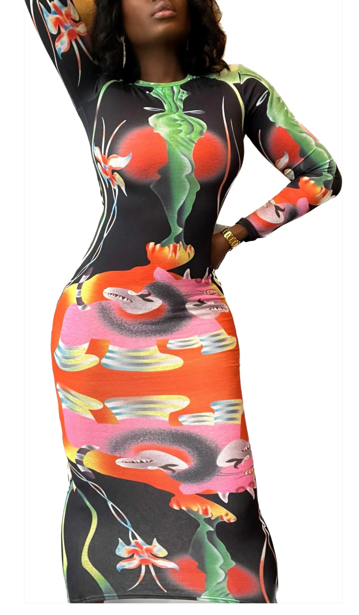 ALIEN SUPERSTAR MIDI | DRESS