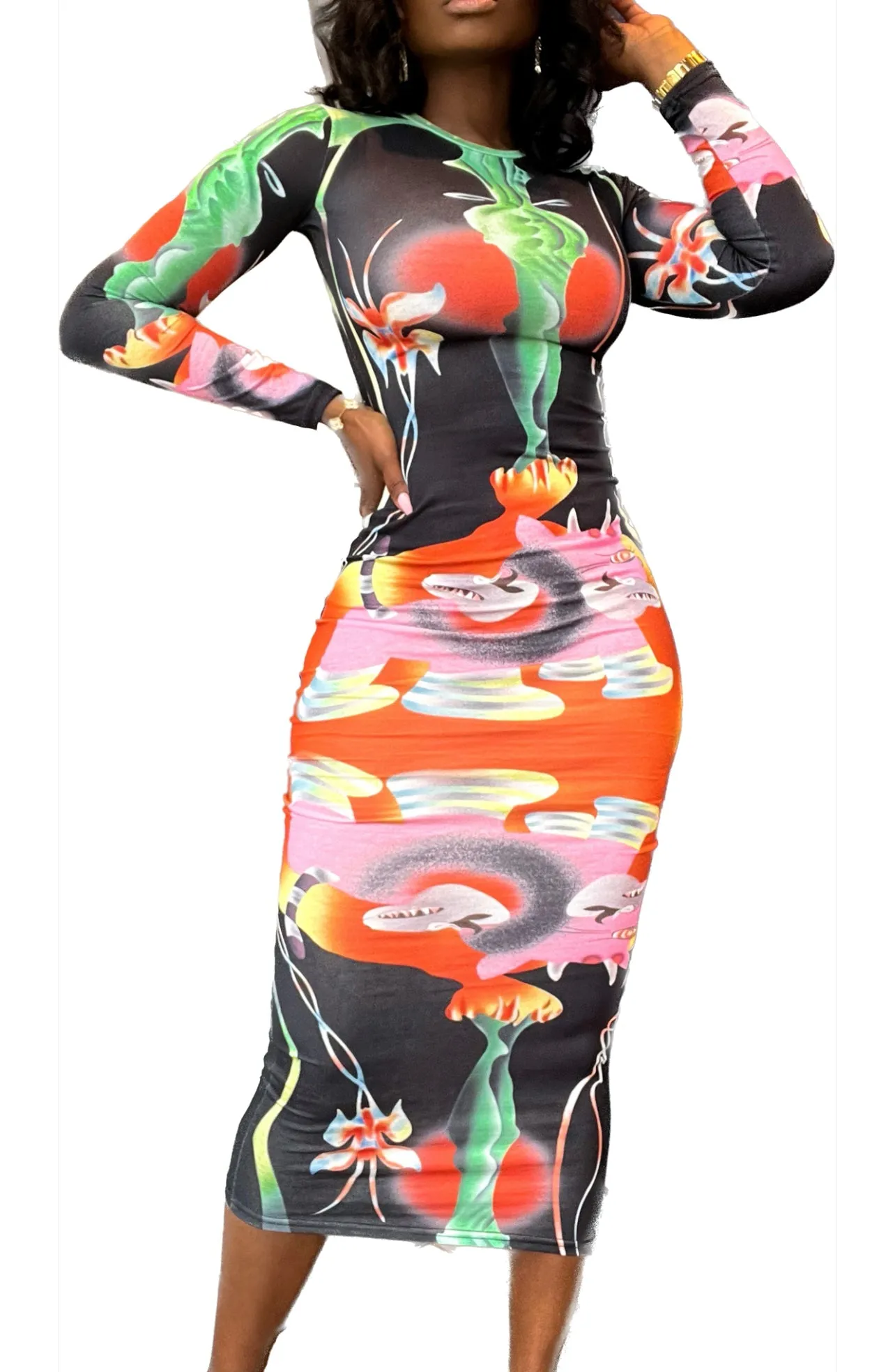 ALIEN SUPERSTAR MIDI | DRESS